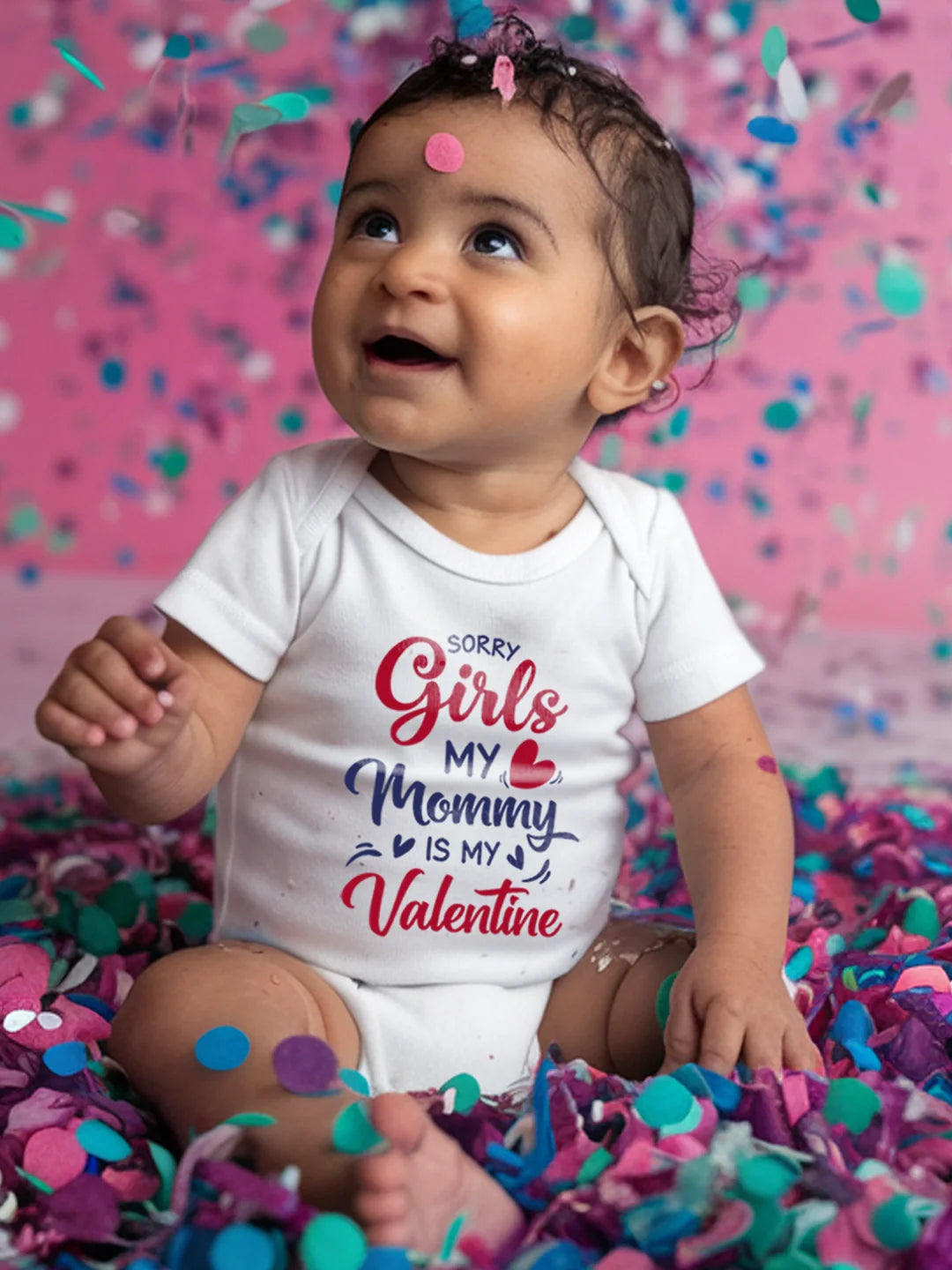 Sorry Girls My Mommy is my Valentine Baby Romper | Onesies