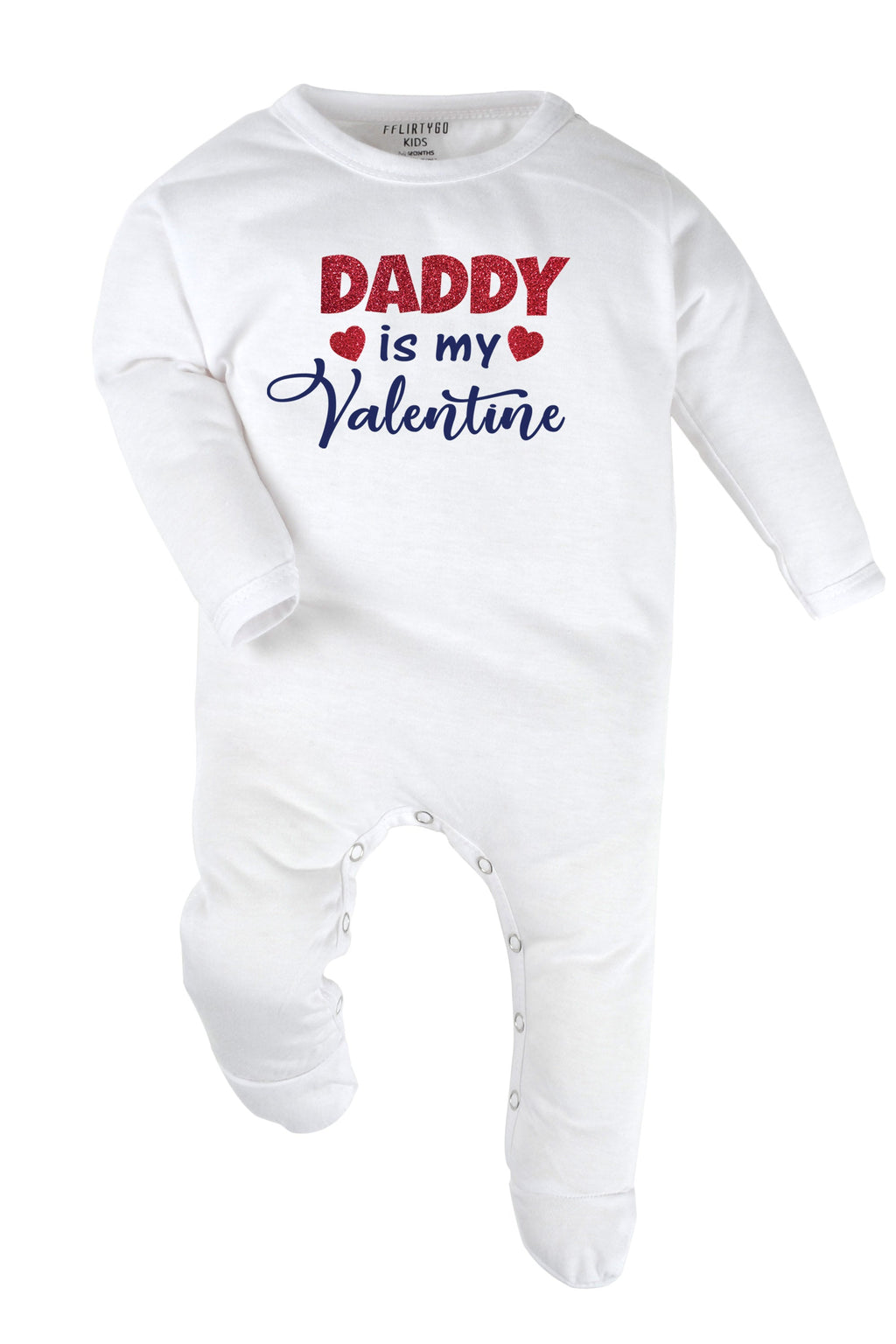 Daddy Is My Valentine Baby Romper | Onesies
