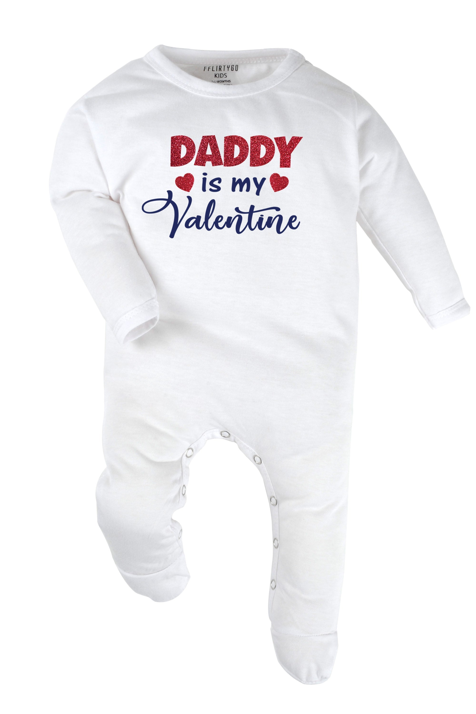 Daddy Is My Valentine Baby Romper | Onesies