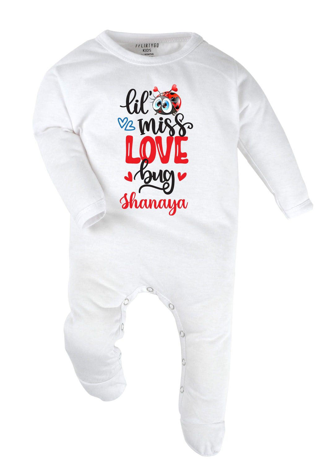 Lil Miss Love Bug Baby Romper | Onesies w/ Custom Name
