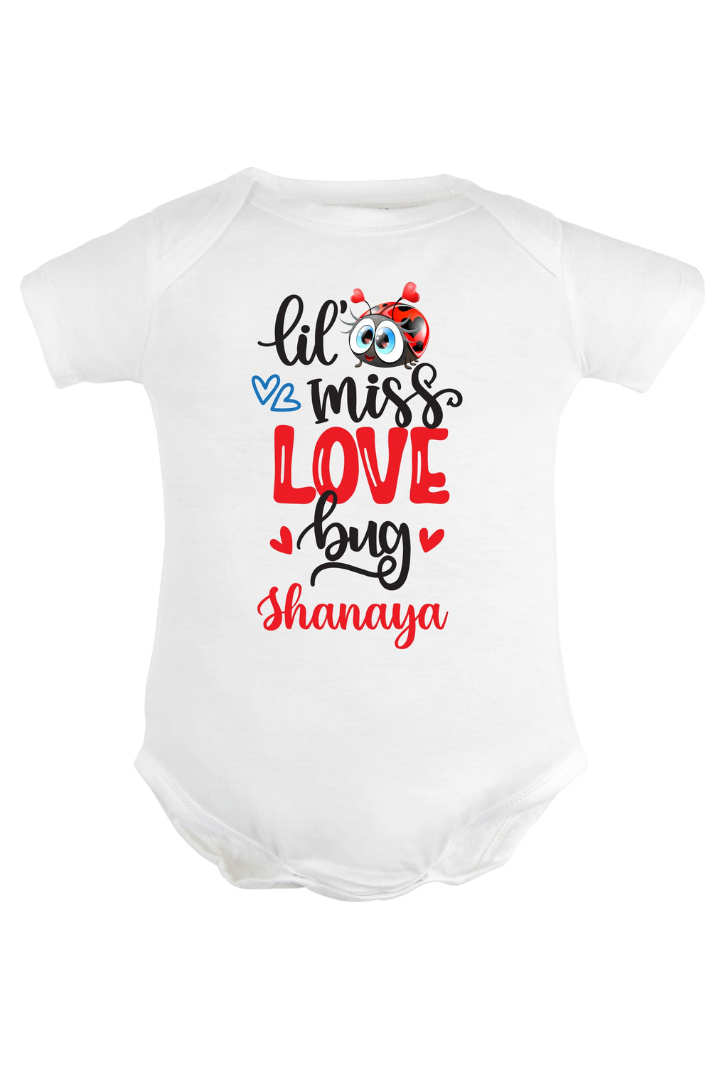 Lil Miss Love Bug Baby Romper | Onesies w/ Custom Name