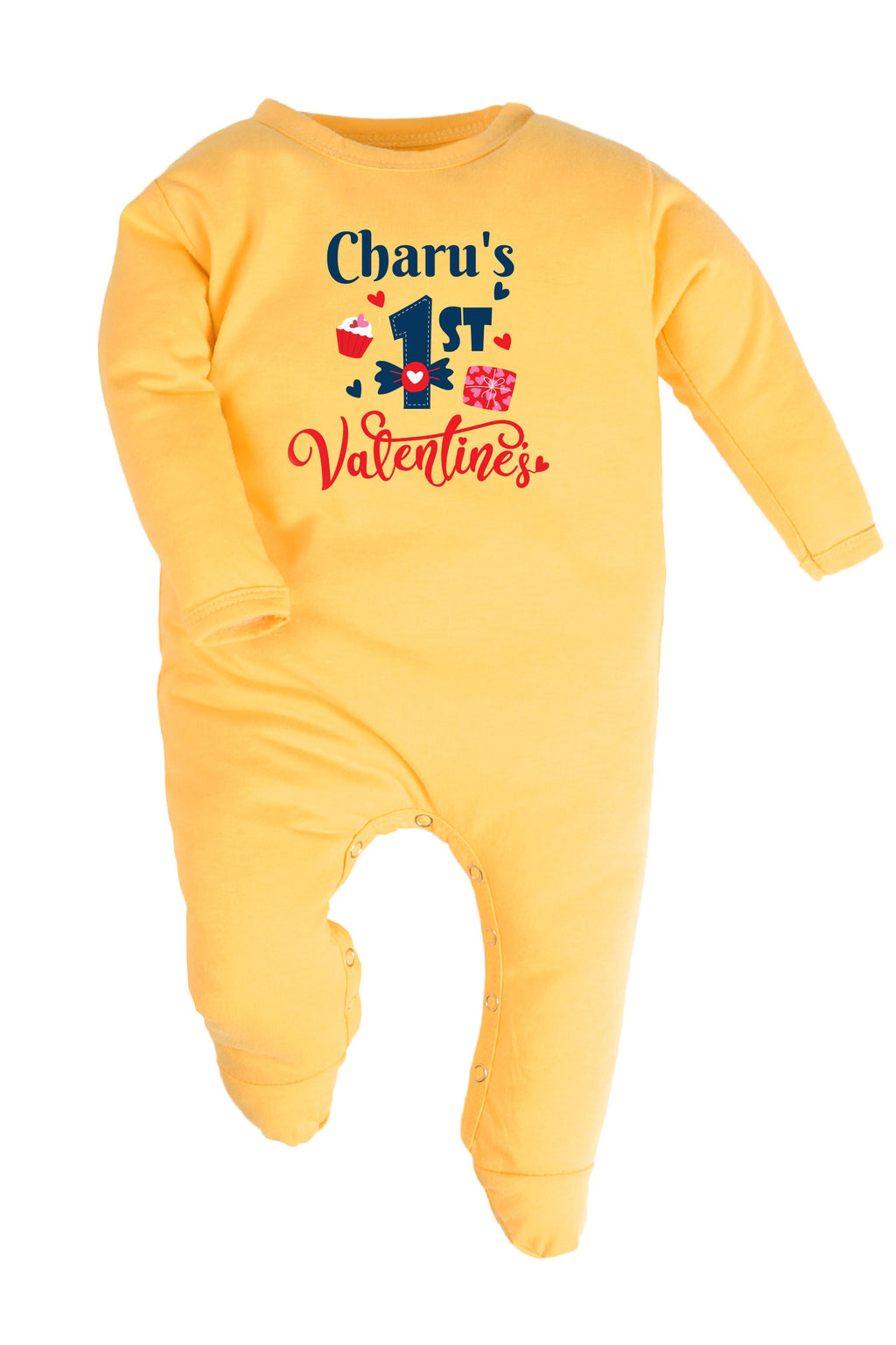 1st Valentine's Baby Romper | Onesies w/ Custom Name