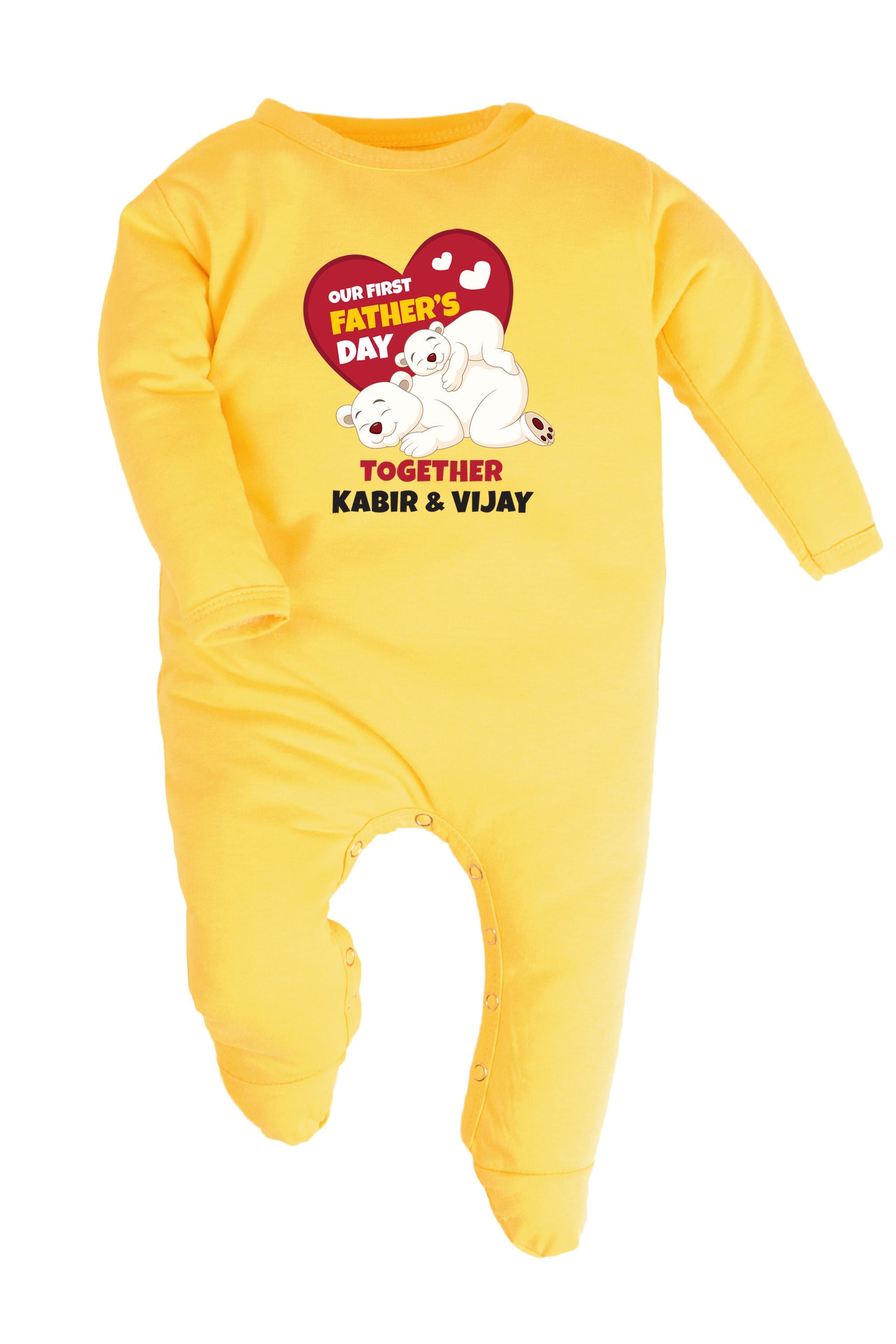 Our First Father's Day Together Baby Romper | Onesies w/ Custom Name