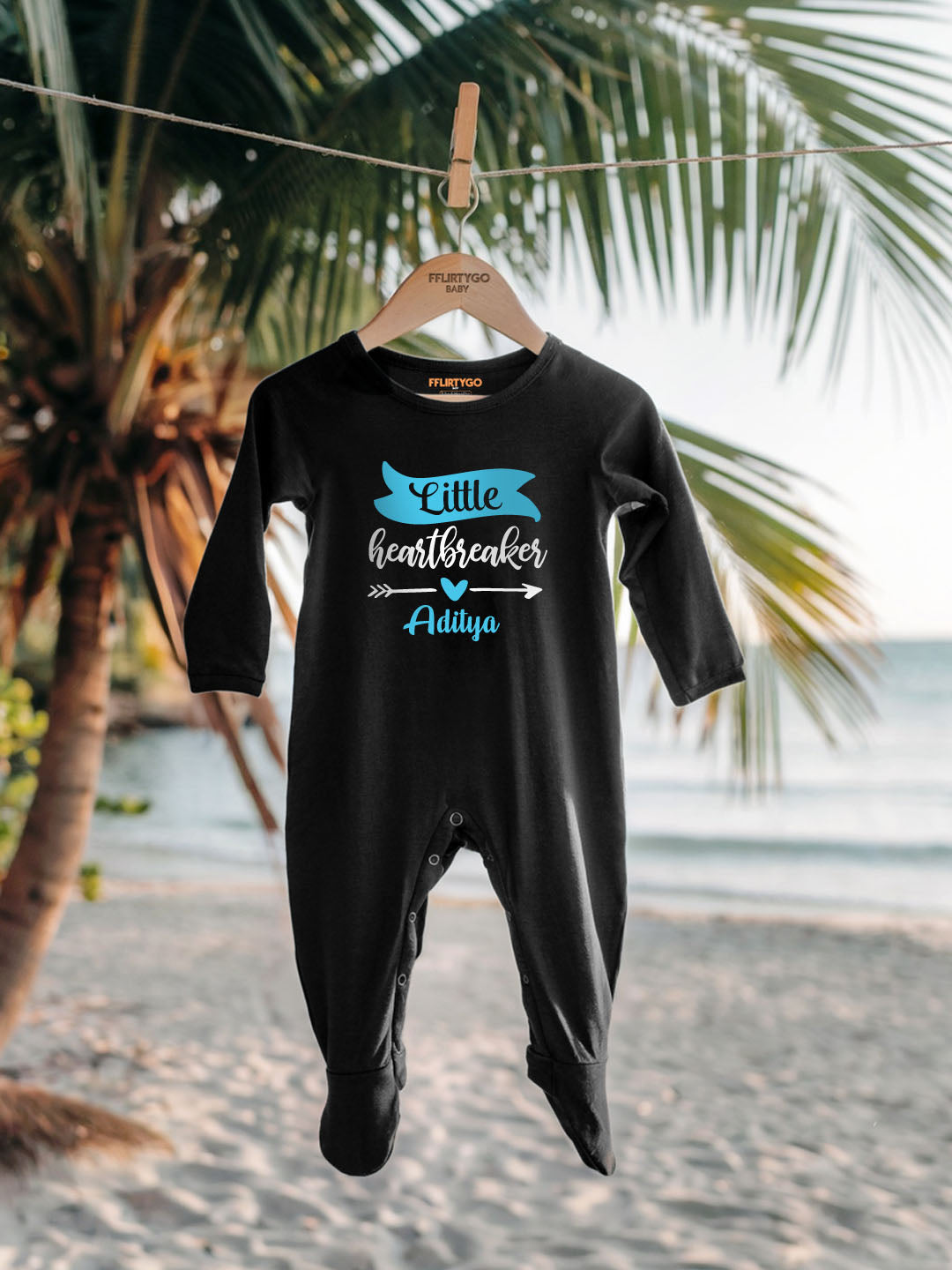 Little Heart Breaker Baby Romper | Onesies w/ Custom Name