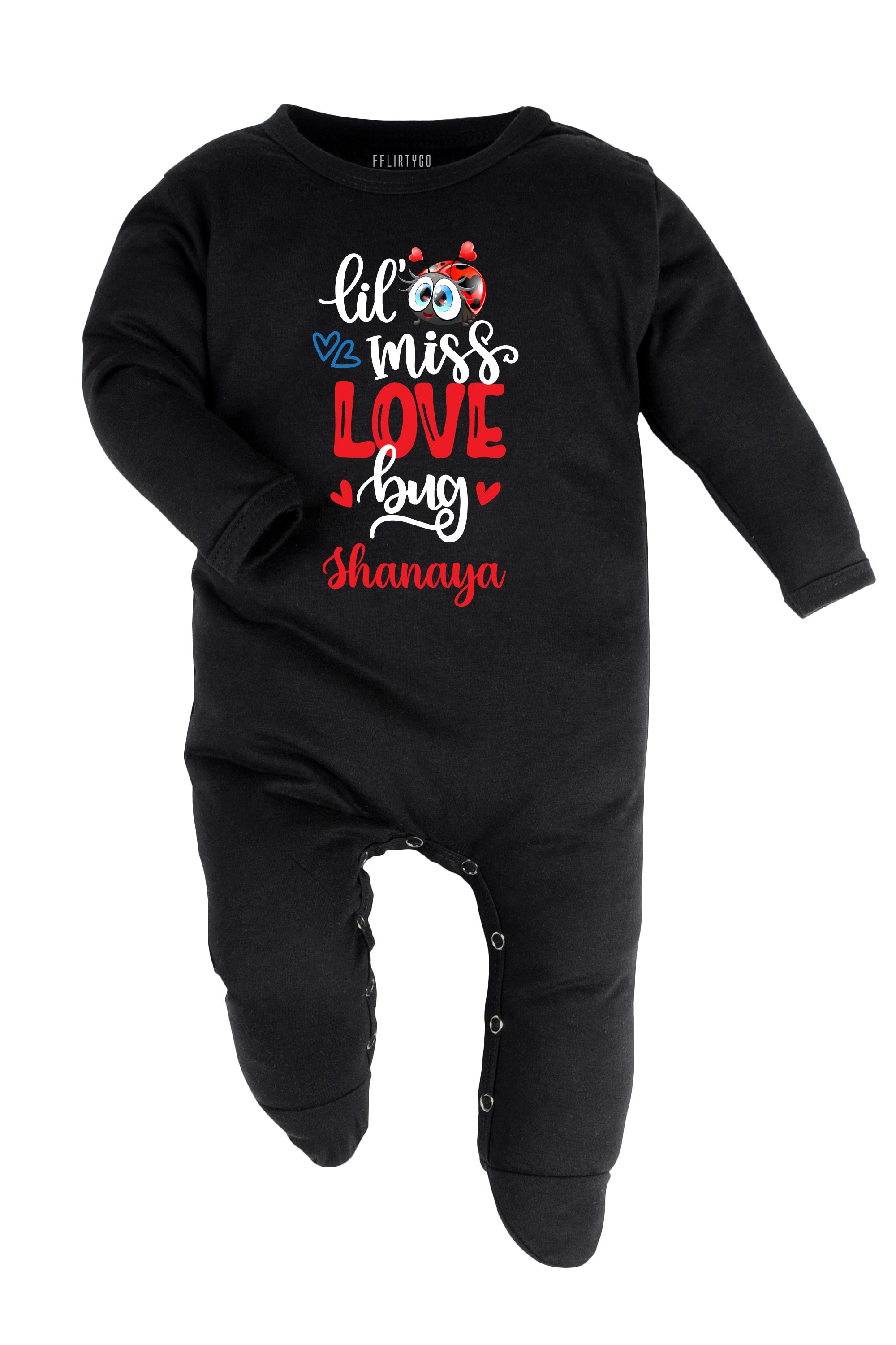 Lil Miss Love Bug Baby Romper | Onesies w/ Custom Name