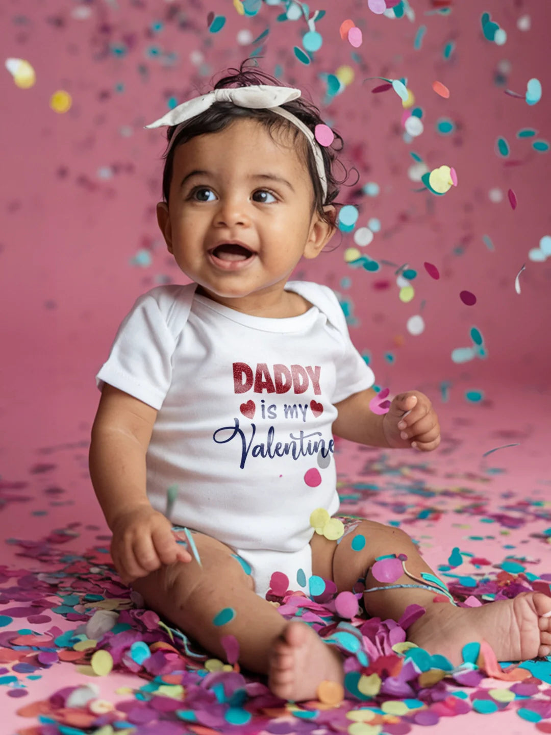Daddy Is My Valentine Baby Romper | Onesies