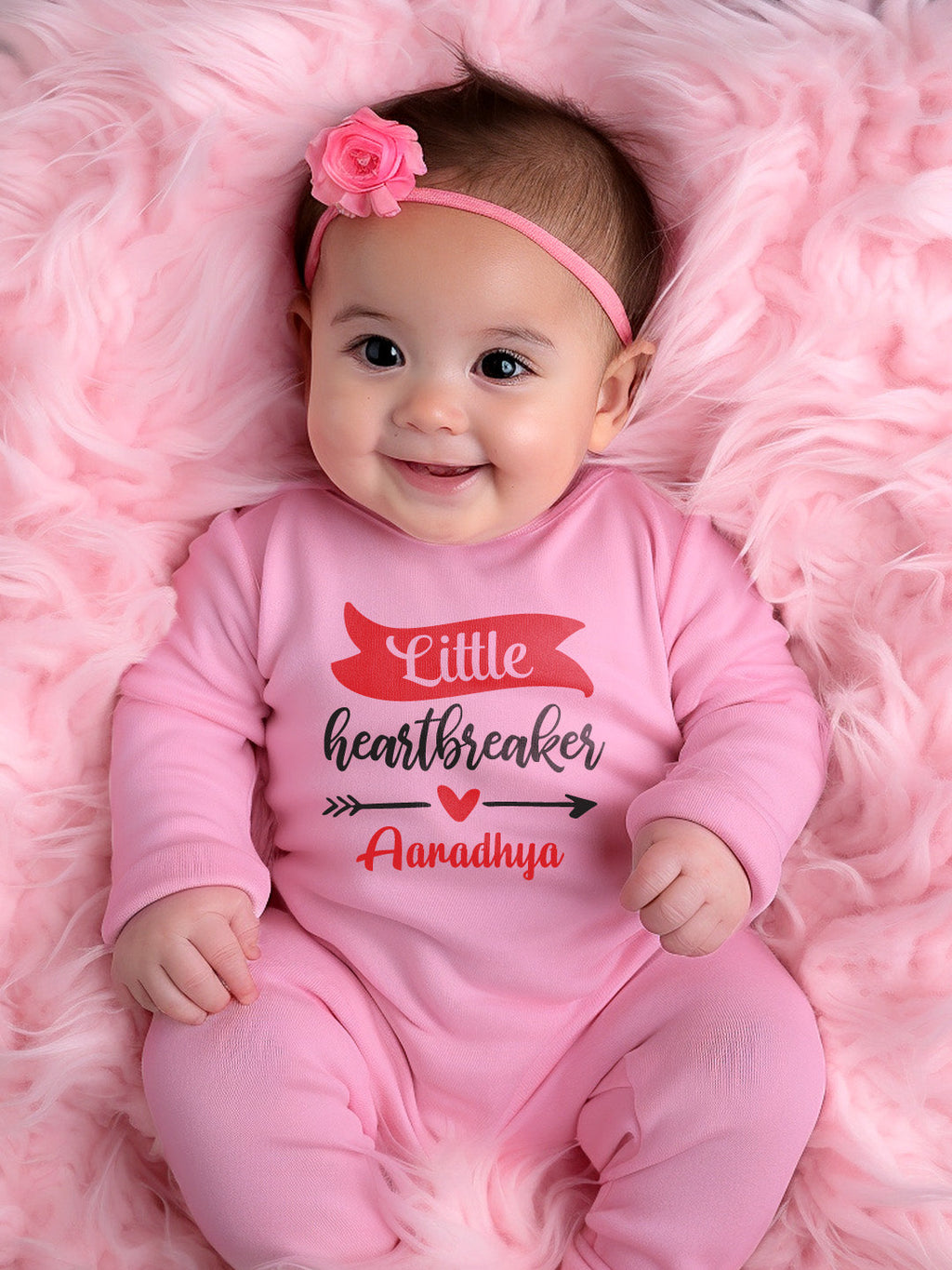 Little Heart Breaker Baby Romper | Onesies w/ Custom Name
