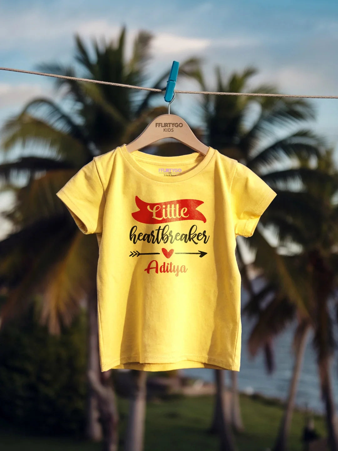 Little Heart Breaker Kids T Shirt w/ Custom Name