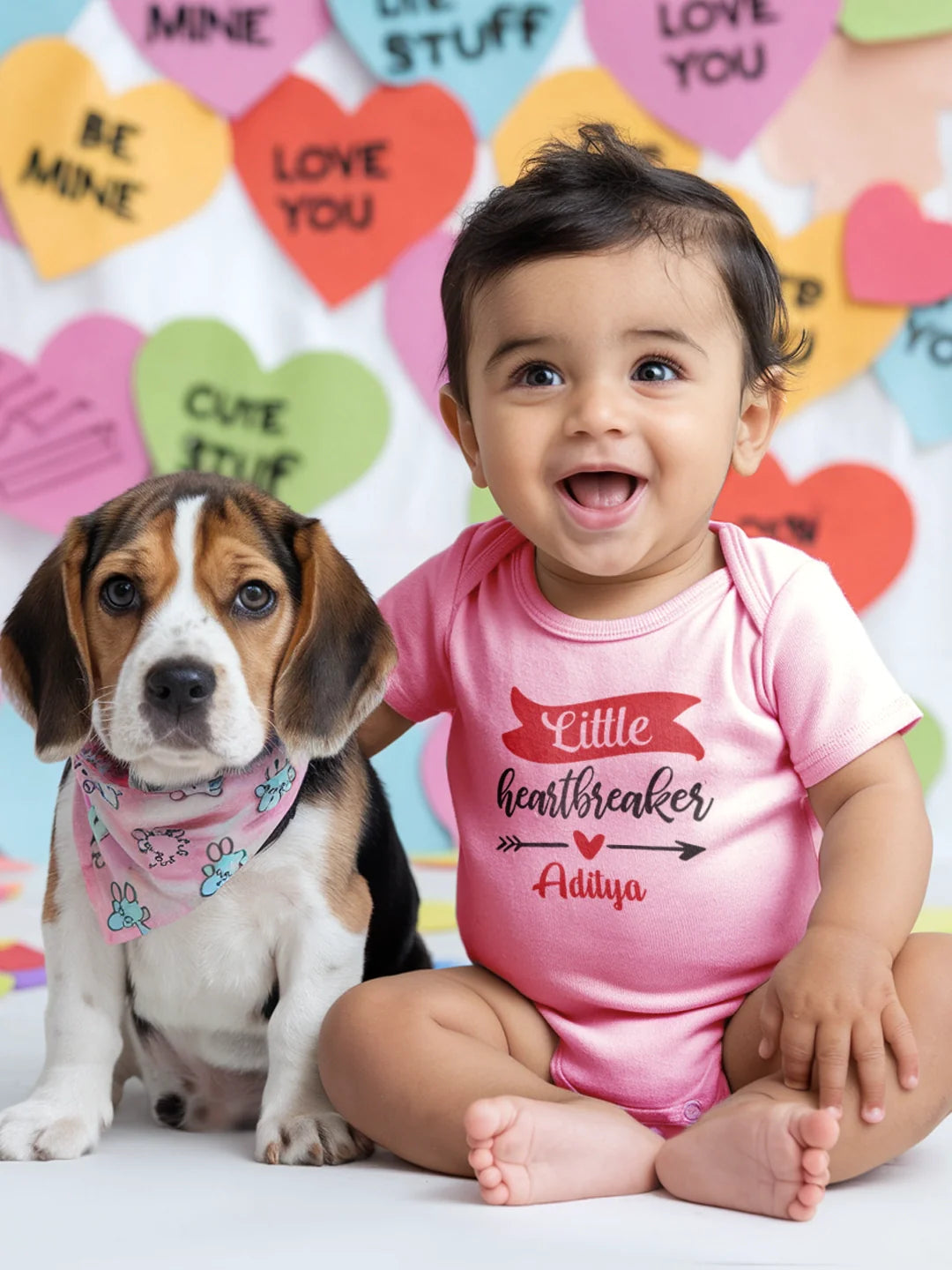 Little Heart Breaker Baby Romper | Onesies w/ Custom Name