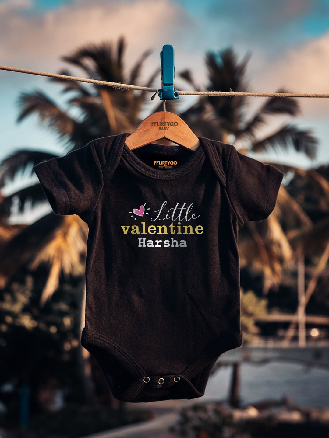 Little Valentine Baby Romper | Onesies w/ Custom Name