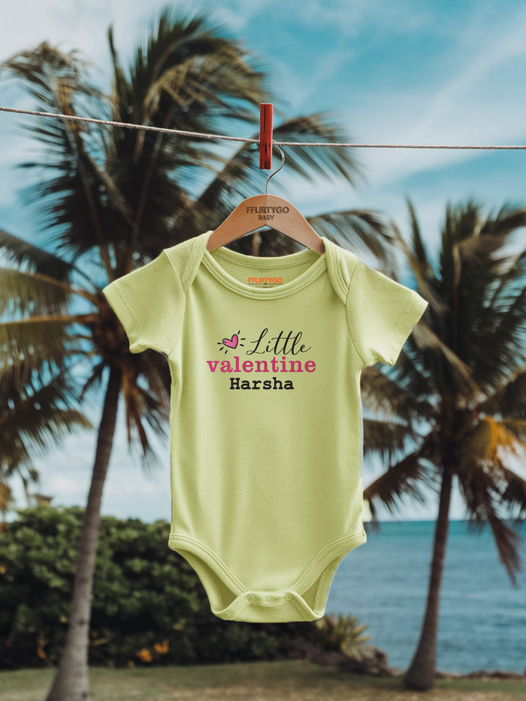 Little Valentine Baby Romper | Onesies w/ Custom Name