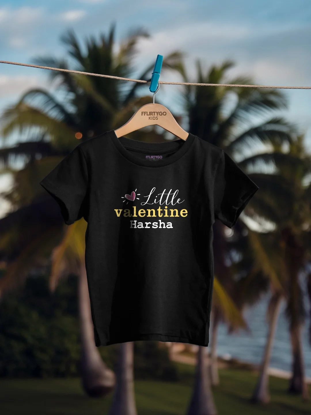 Little Valentine Kids T Shirt w/ Custom Name