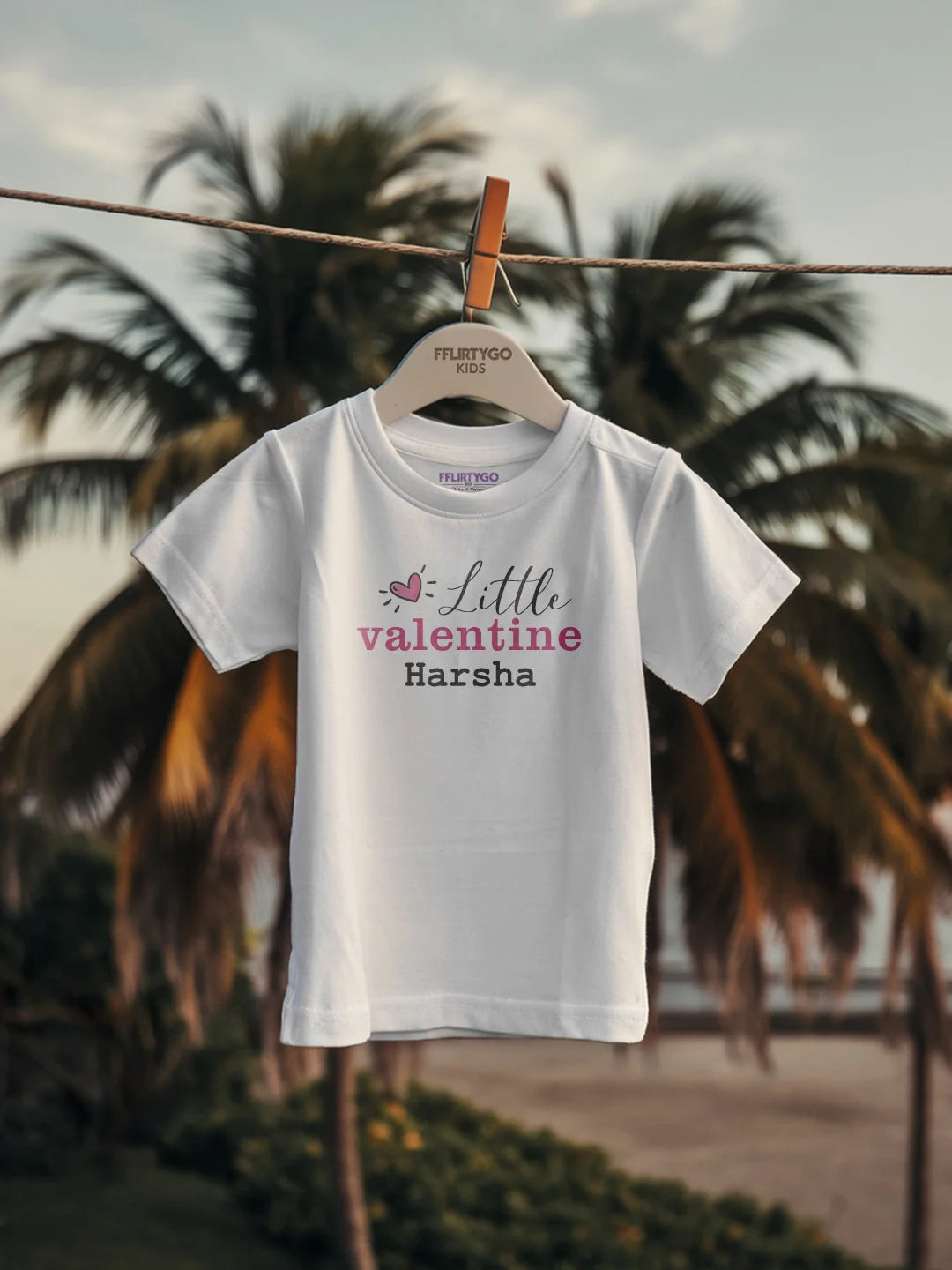 Little Valentine Kids T Shirt w/ Custom Name