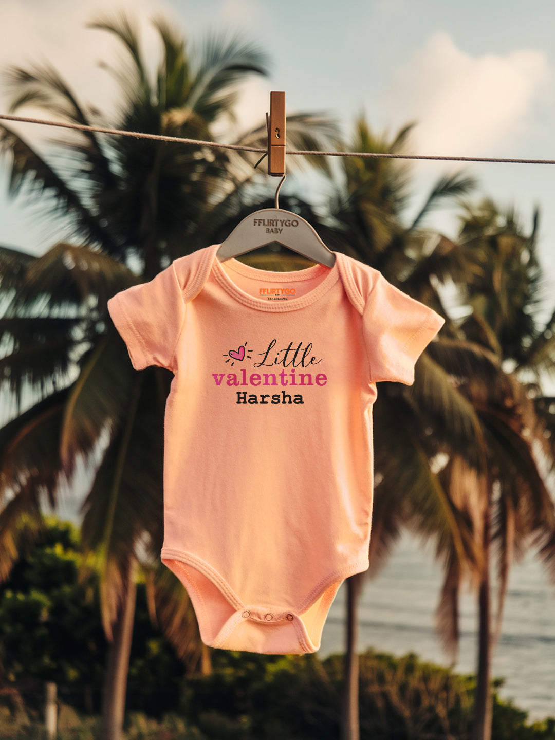 Little Valentine Baby Romper | Onesies w/ Custom Name