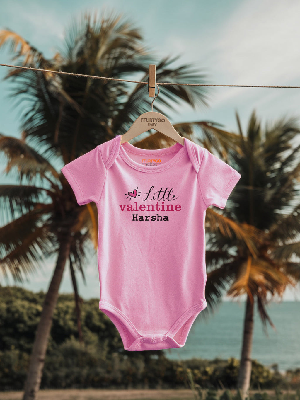 Little Valentine Baby Romper | Onesies w/ Custom Name