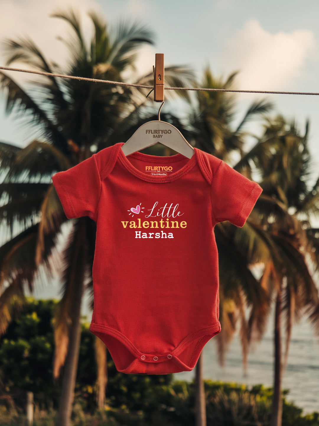Little Valentine Baby Romper | Onesies w/ Custom Name