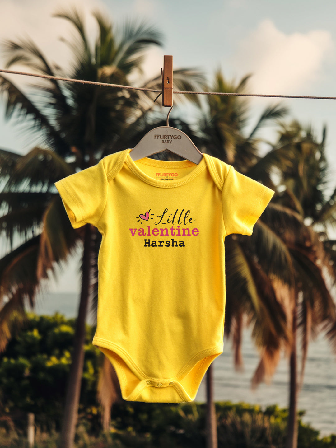 Little Valentine Baby Romper | Onesies w/ Custom Name