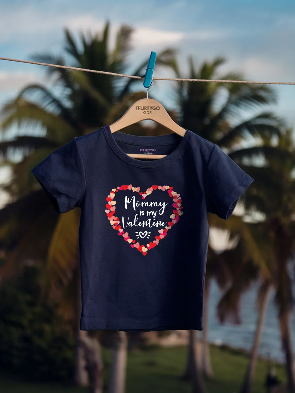 Mommy Is My Valentine Kids T Shirt
