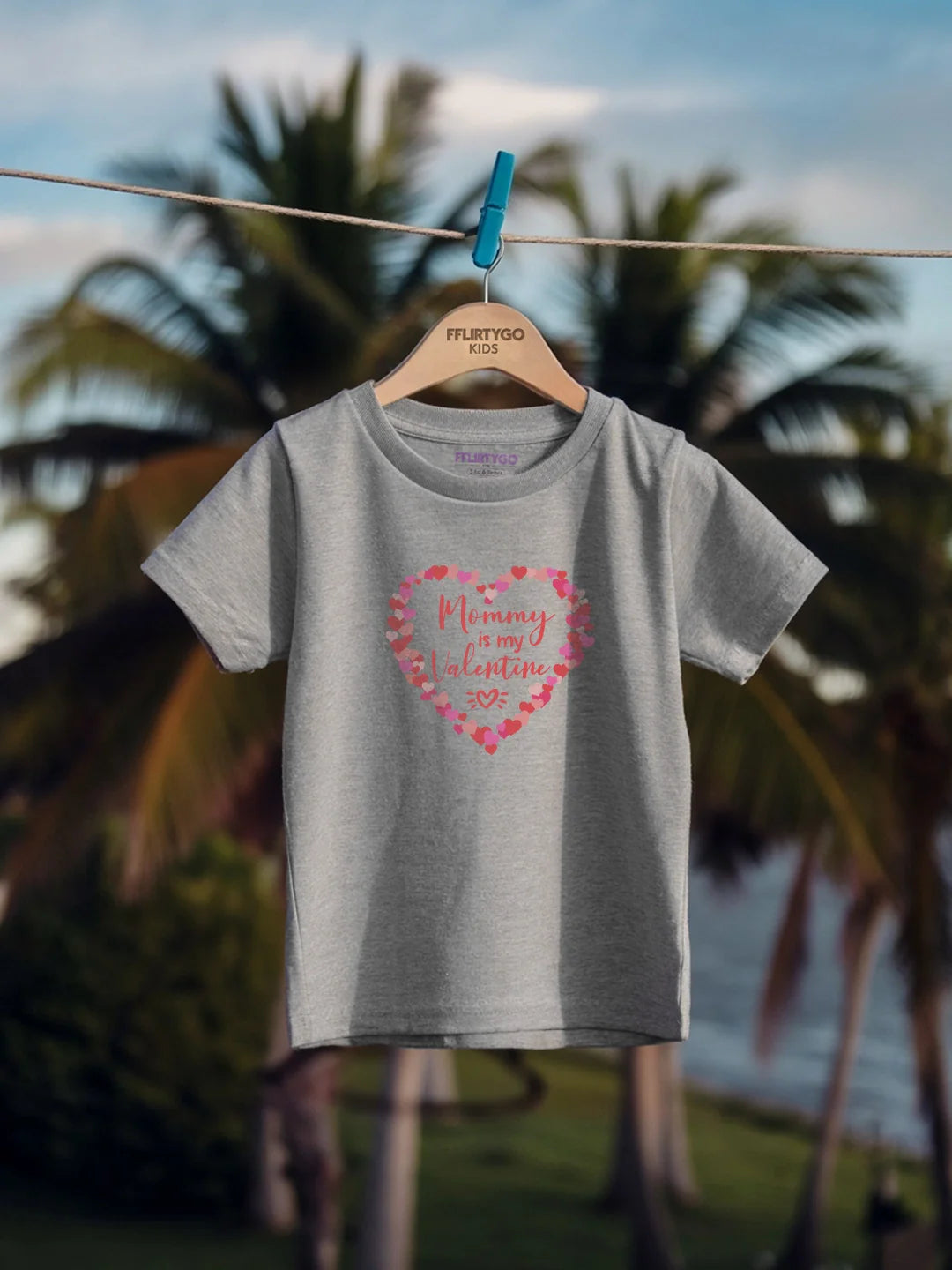 Mommy Is My Valentine Kids T Shirt