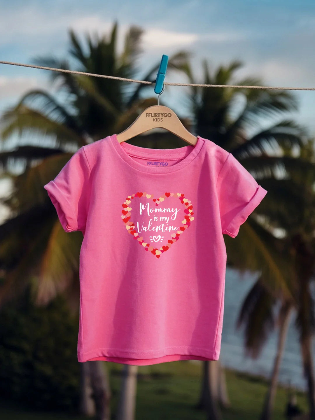 Mommy Is My Valentine Kids T Shirt
