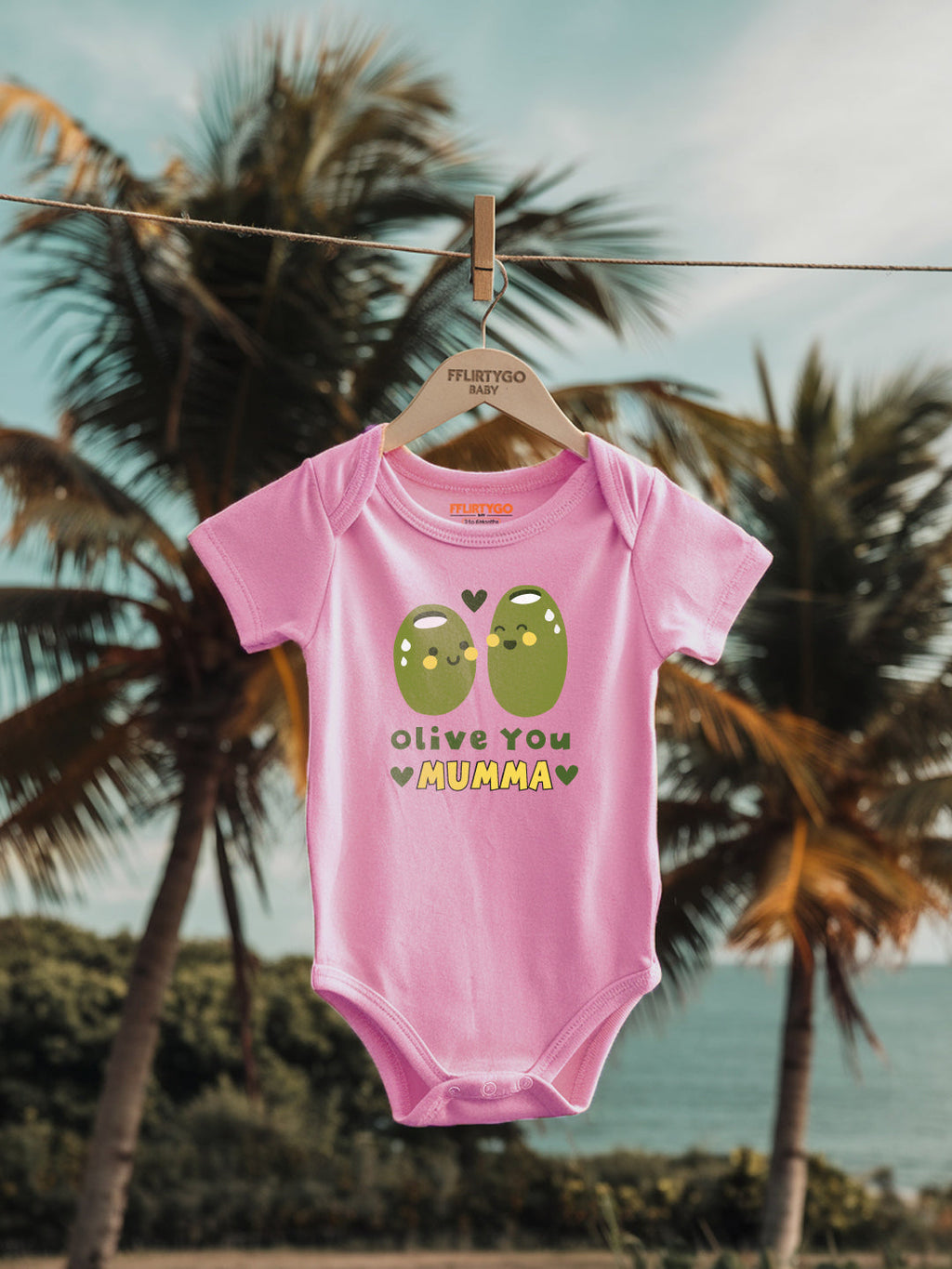 Olive You Mumma Baby Romper | Onesies