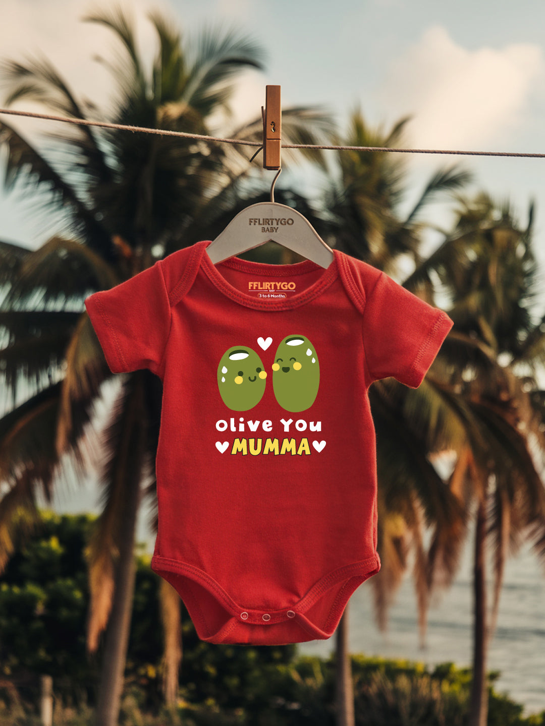 Olive You Mumma Baby Romper | Onesies