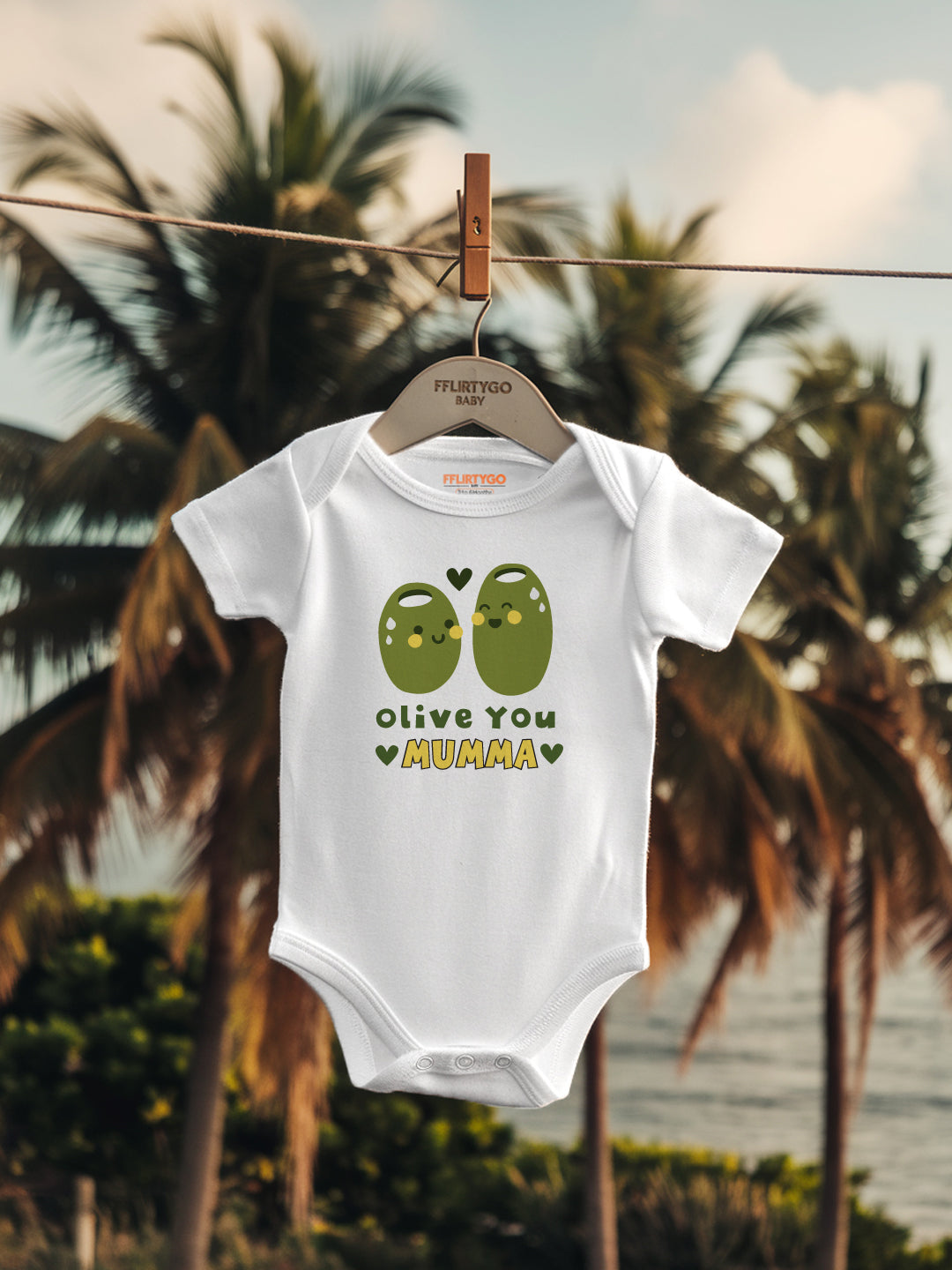 Olive You Mumma Baby Romper | Onesies