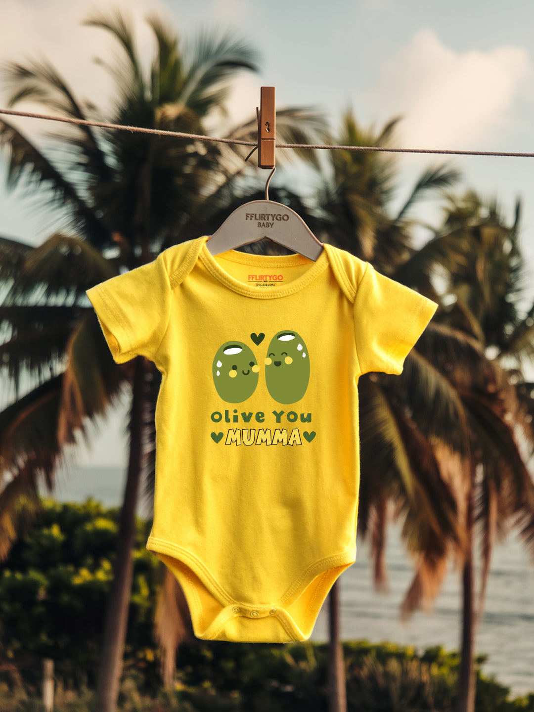 Olive You Mumma Baby Romper | Onesies