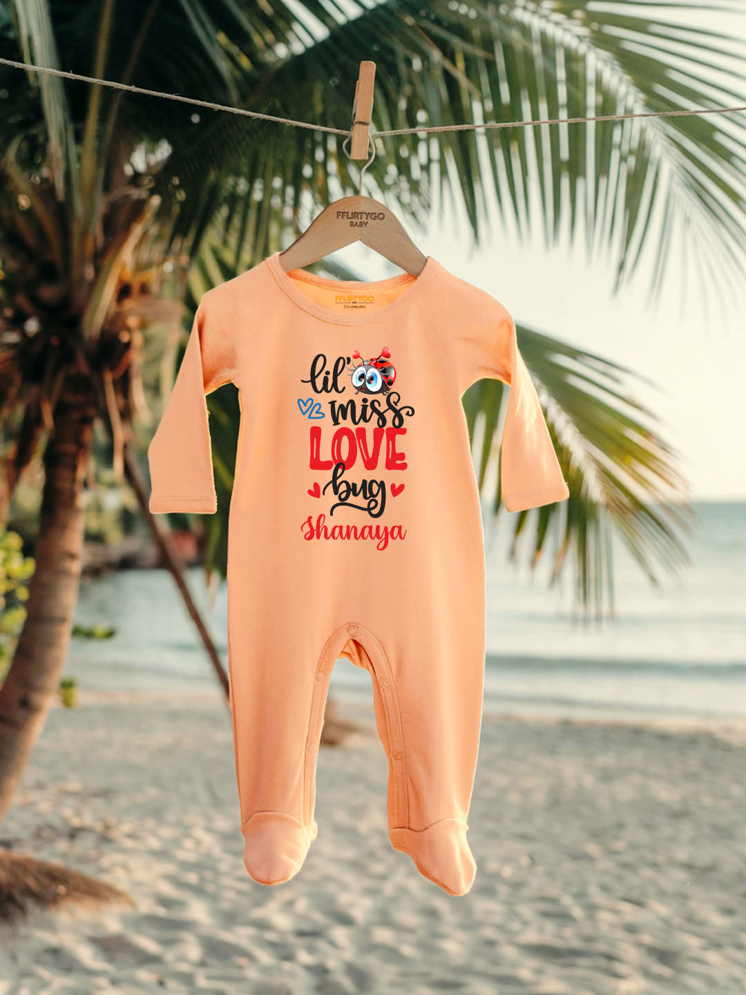Lil Miss Love Bug Baby Romper | Onesies w/ Custom Name