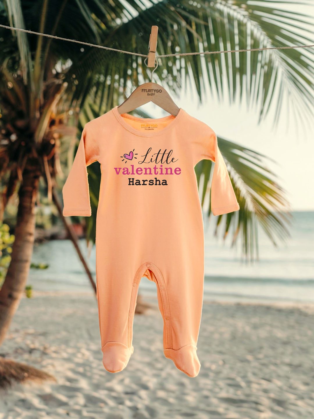 Little Valentine Baby Romper | Onesies w/ Custom Name