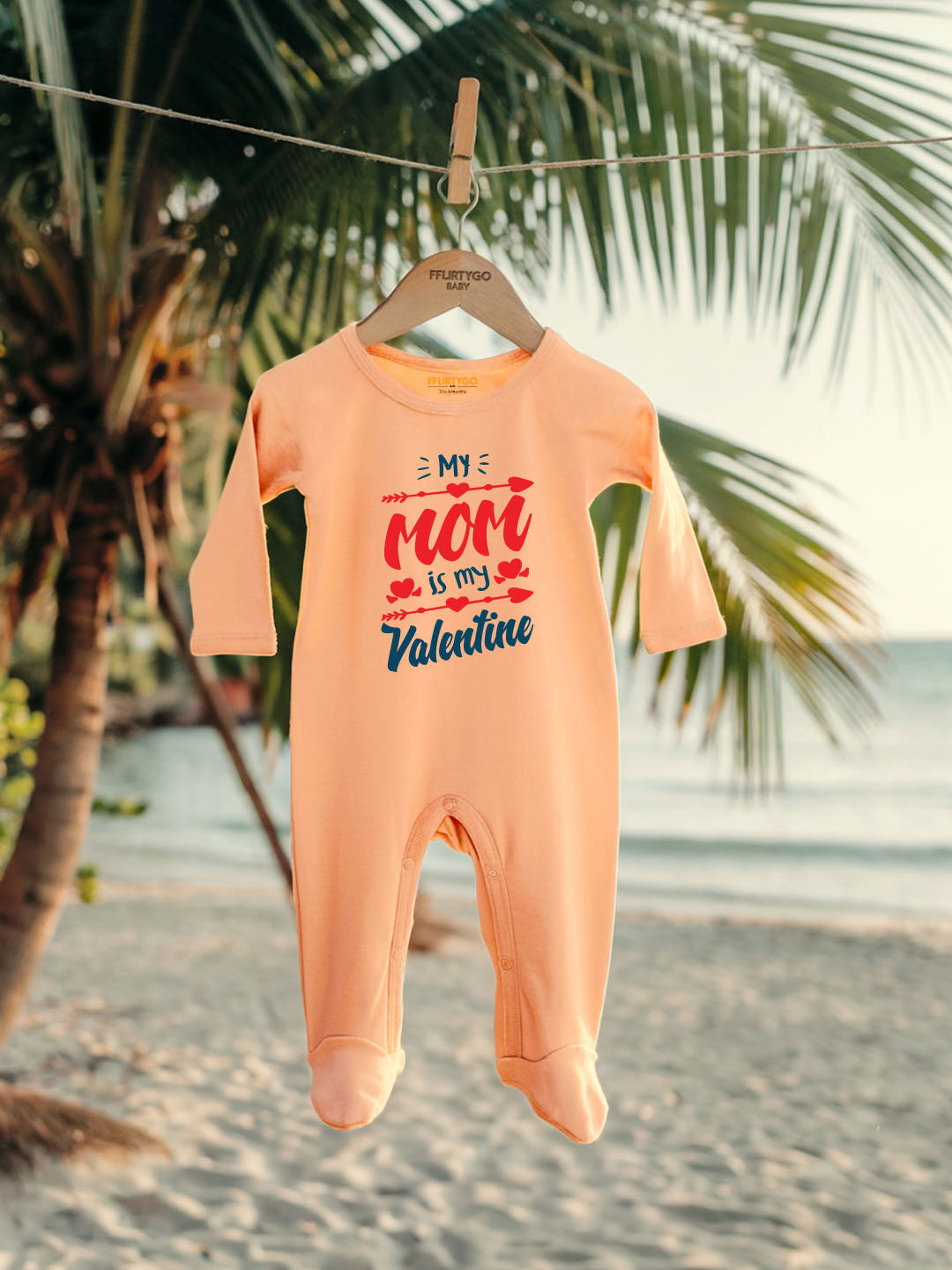 My Mom Is My Valentine Baby Romper | Onesies