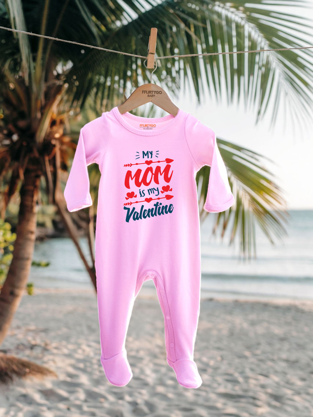 My Mom Is My Valentine Baby Romper | Onesies