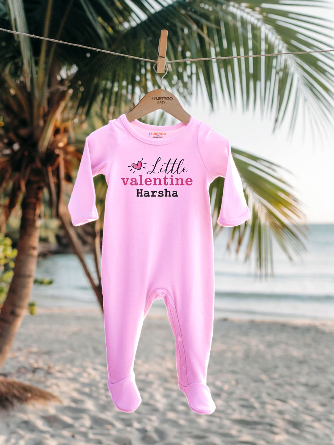 Little Valentine Baby Romper | Onesies w/ Custom Name