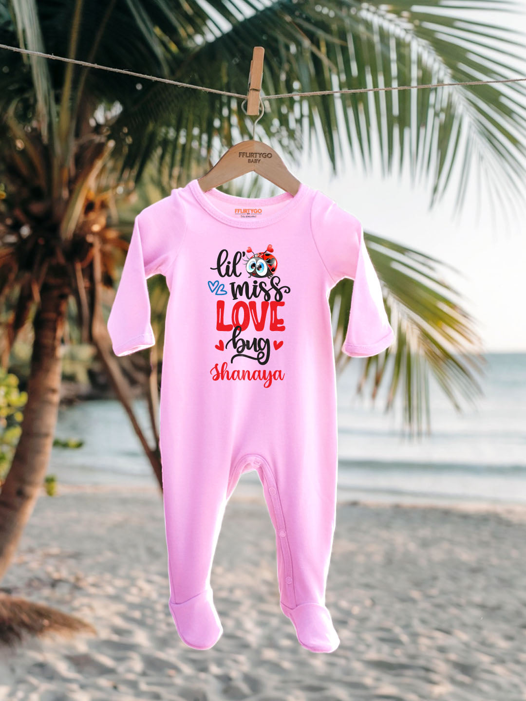Lil Miss Love Bug Baby Romper | Onesies w/ Custom Name