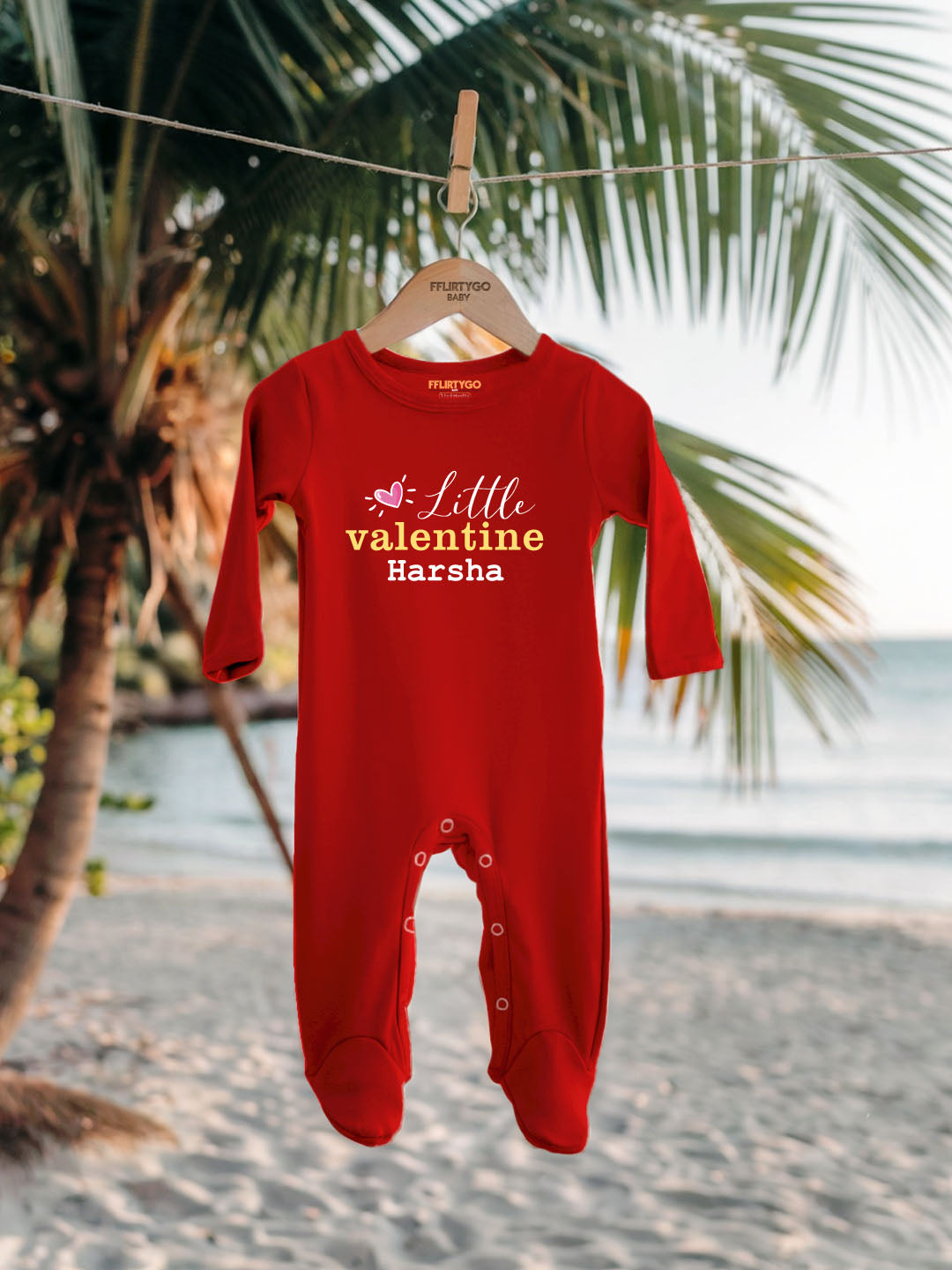 Little Valentine Baby Romper | Onesies w/ Custom Name