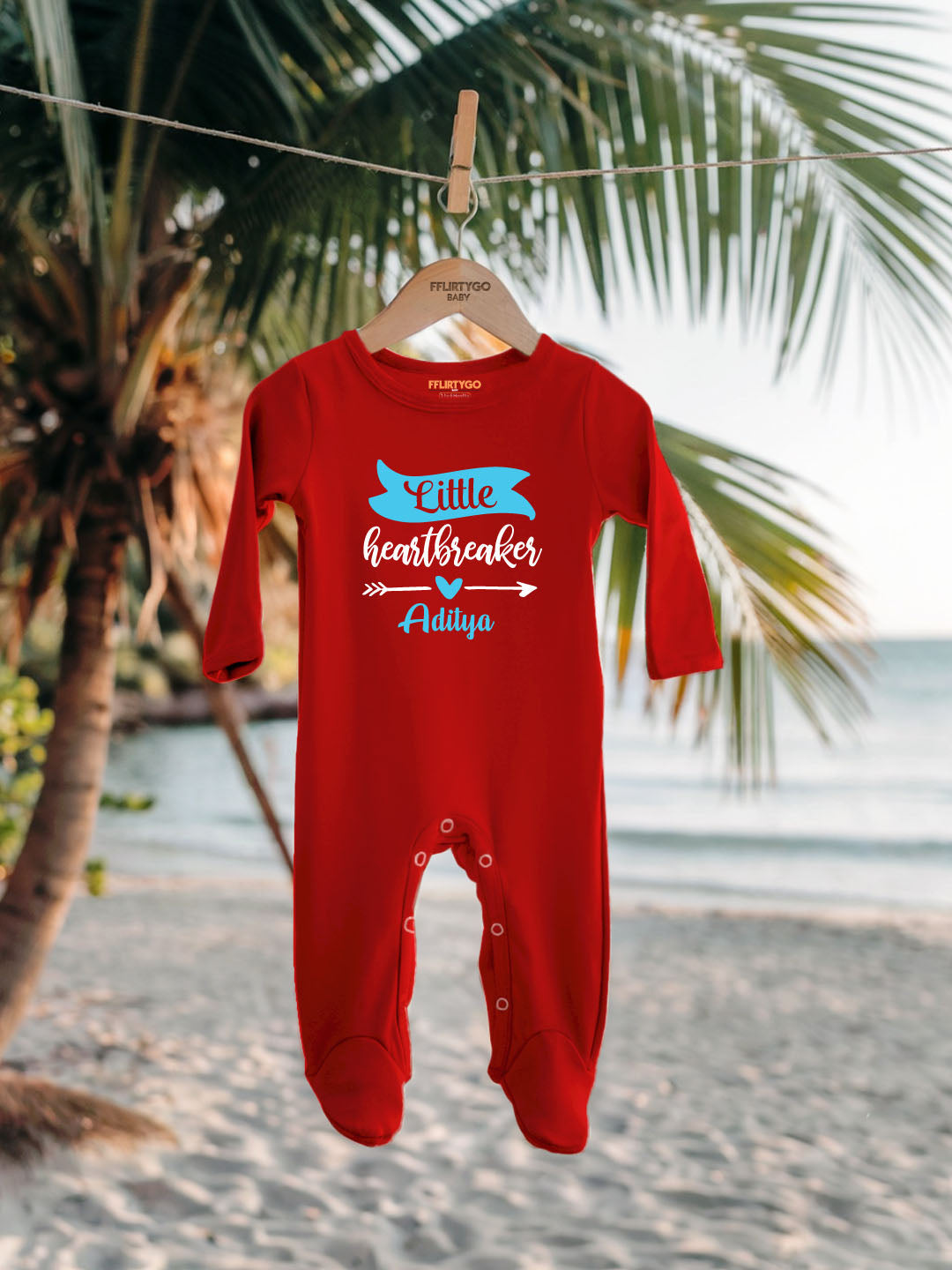 Little Heart Breaker Baby Romper | Onesies w/ Custom Name