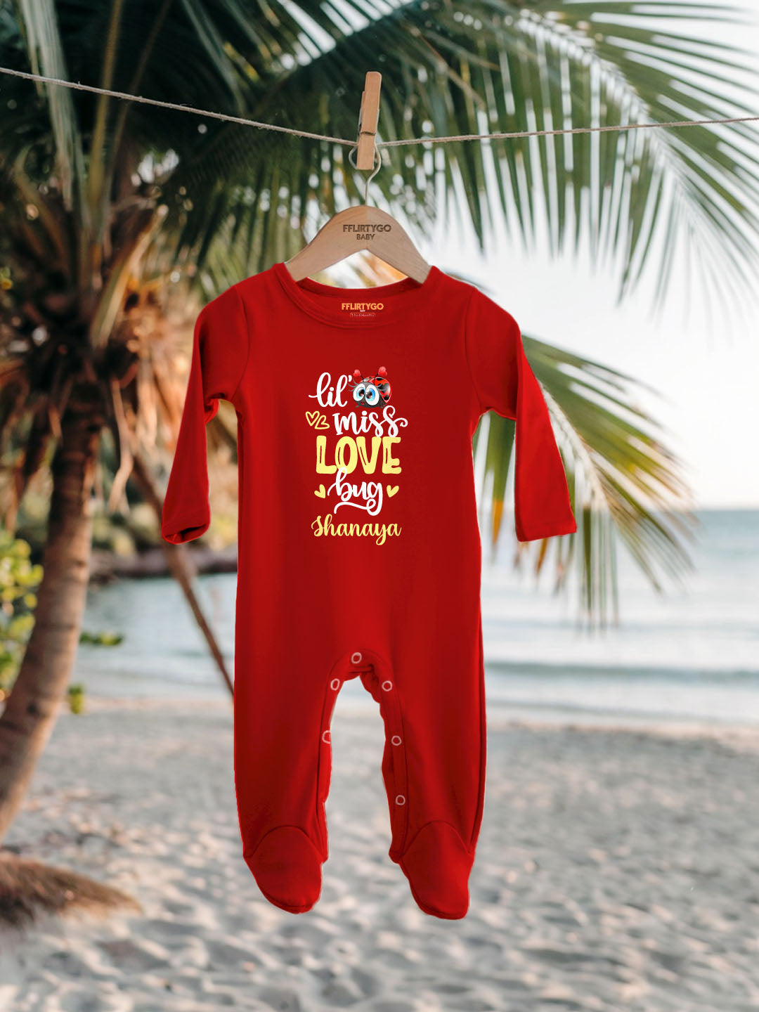 Lil Miss Love Bug Baby Romper | Onesies w/ Custom Name