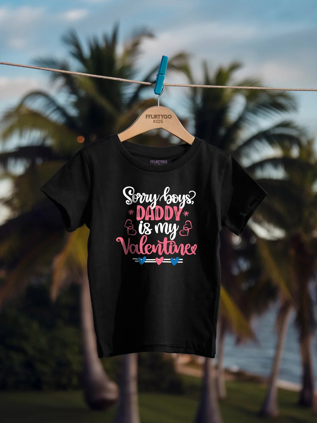 Sorry Boys Daddy Is My Valentine Kids T Shirt