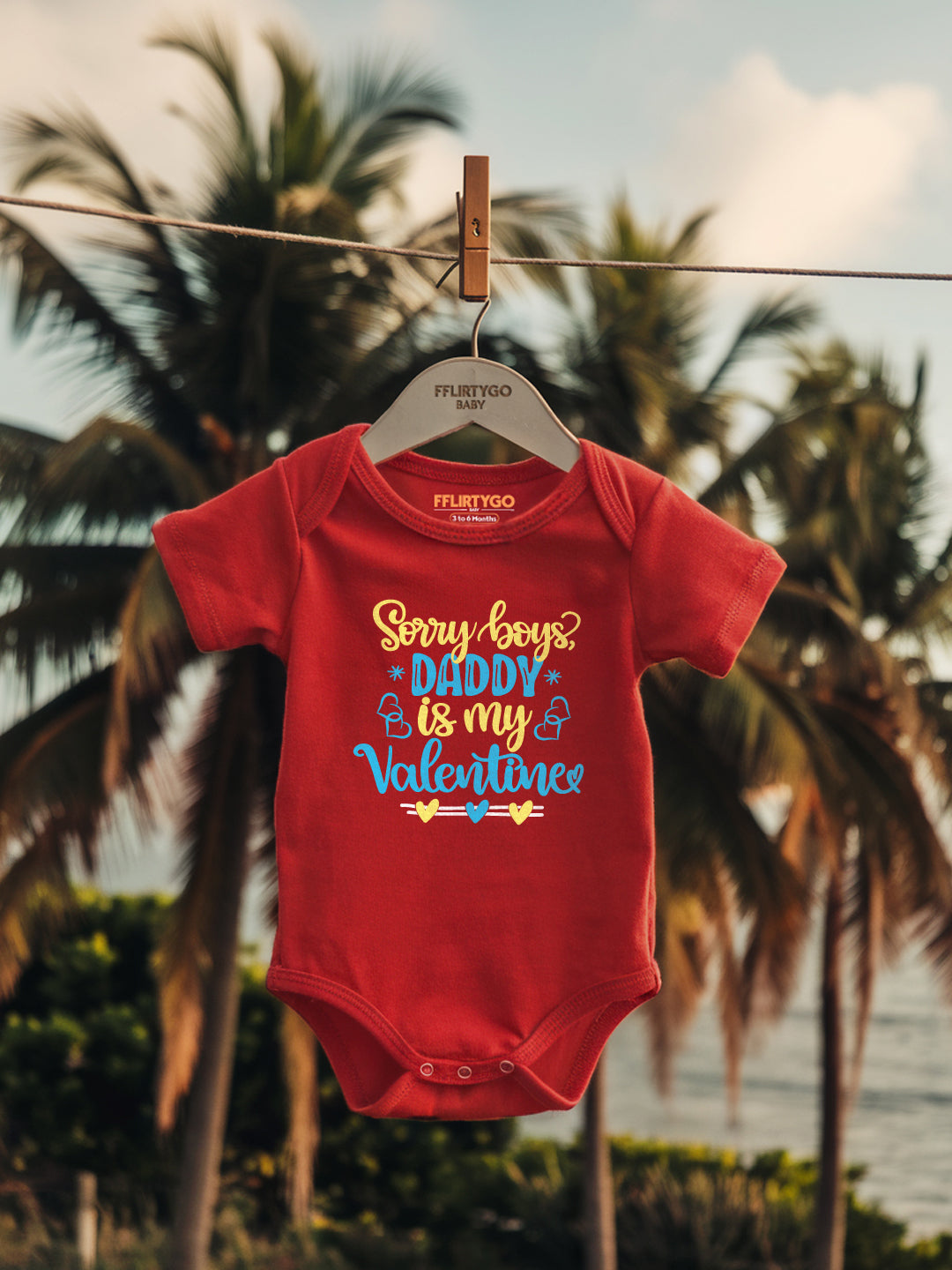 Sorry Boys Daddy Is My Valentine Baby Romper | Onesies