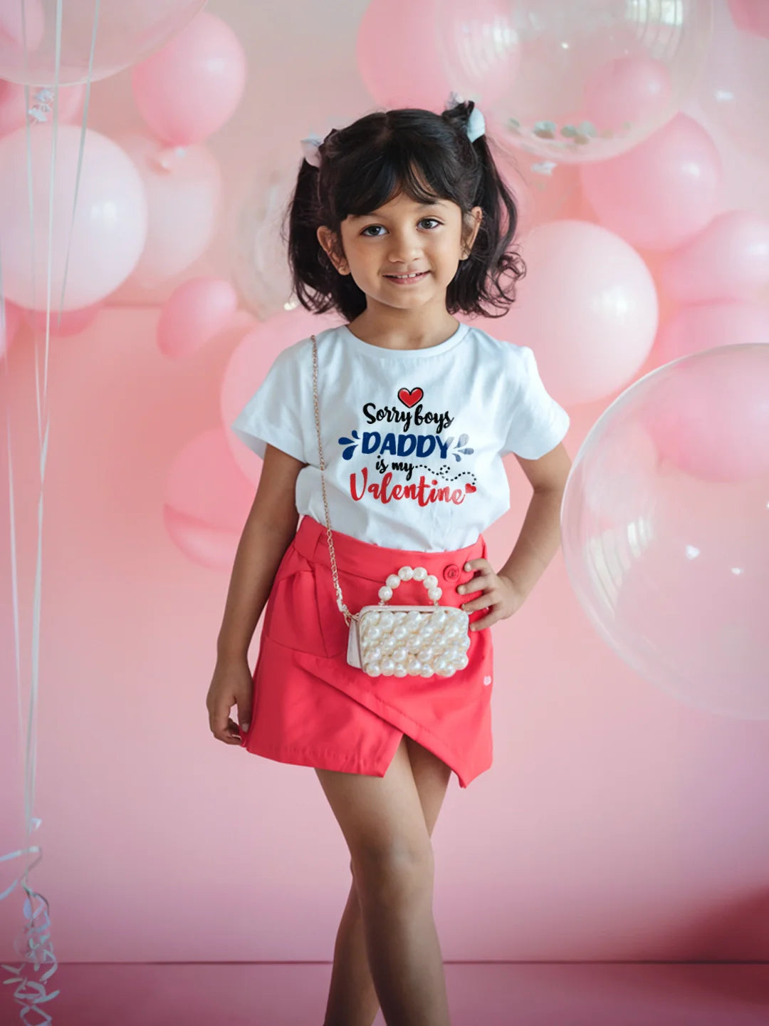 Sorry Boys Daddy Is My Valentine Kids T Shirt