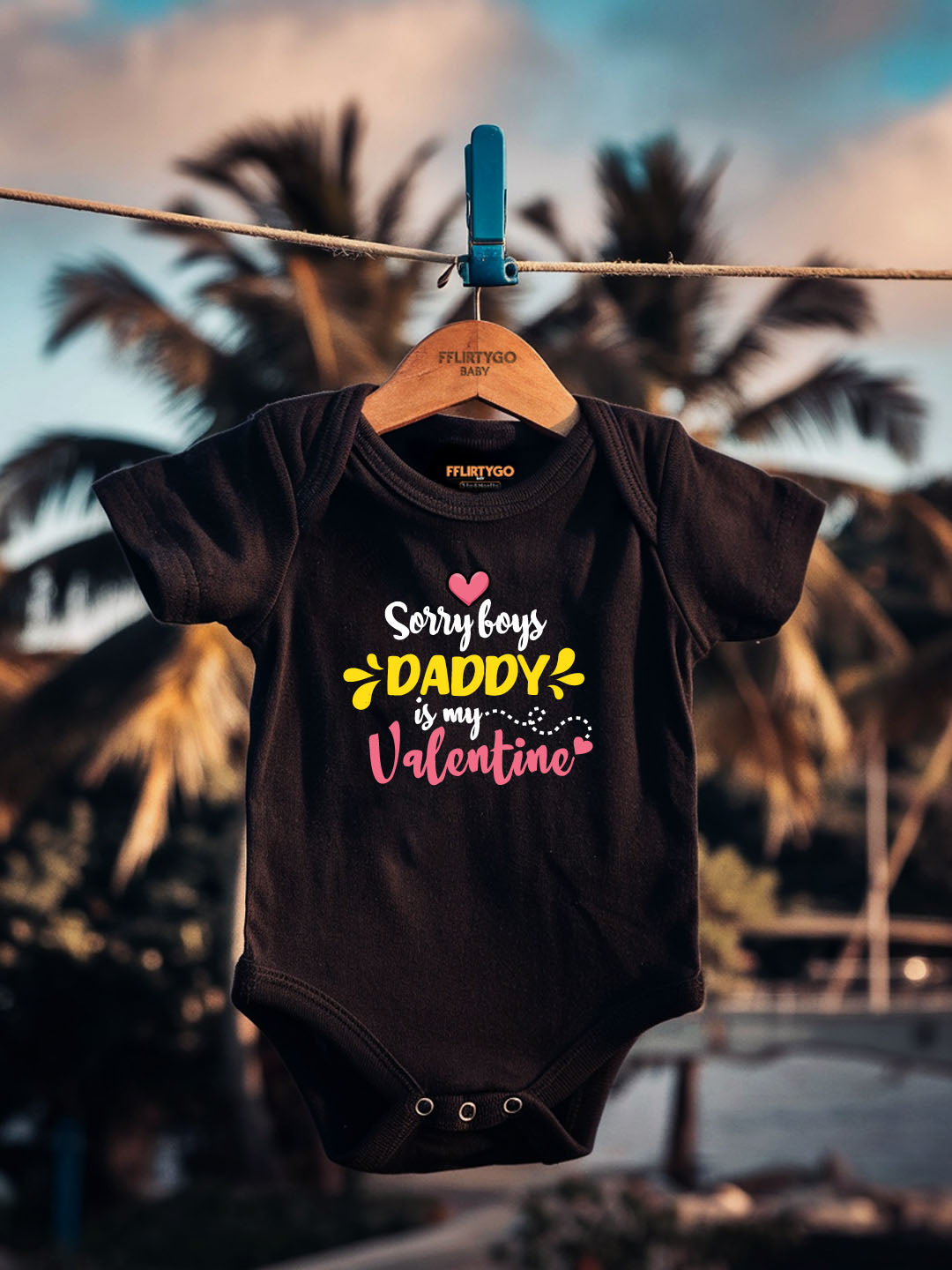 Sorry Boys Daddy Is My Valentine Baby Romper | Onesies