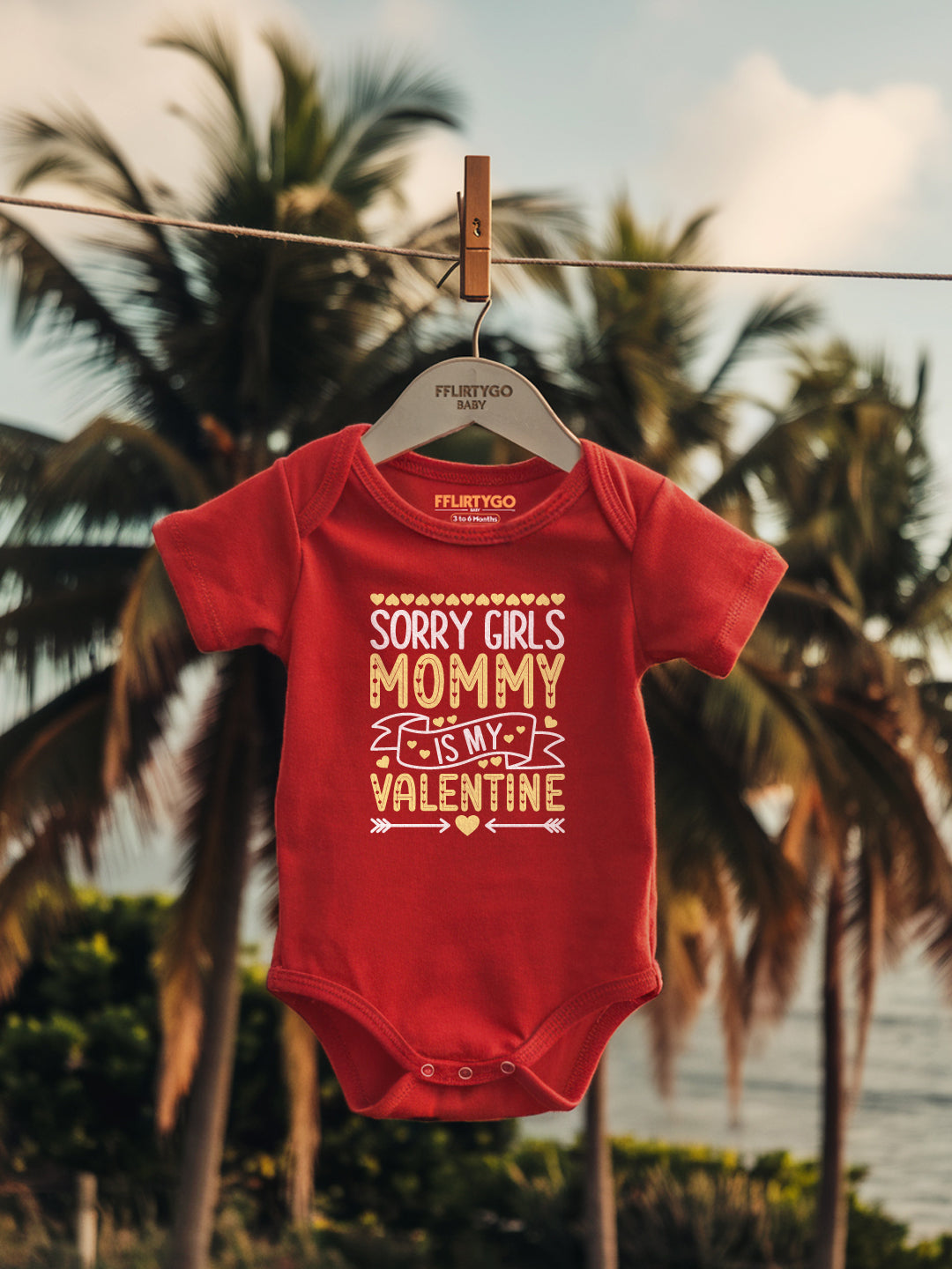 Sorry Girls Mommy Is My Valentine Baby Romper | Onesies