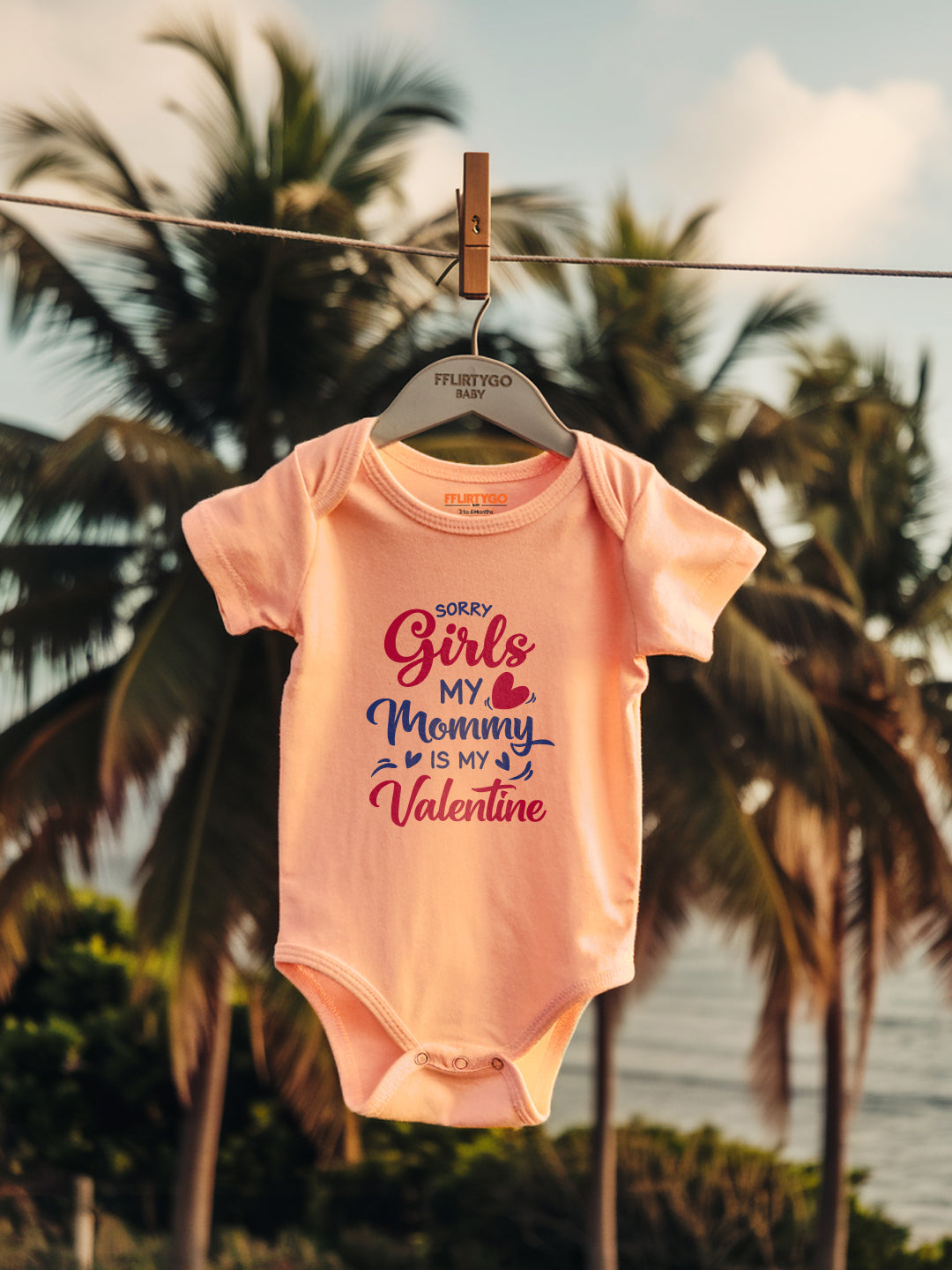 Sorry Girls My Mommy is my Valentine Baby Romper | Onesies