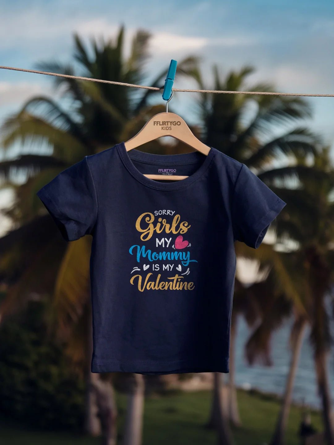 Sorry  Girls Mommy Is My Valentine Kids T Shirt