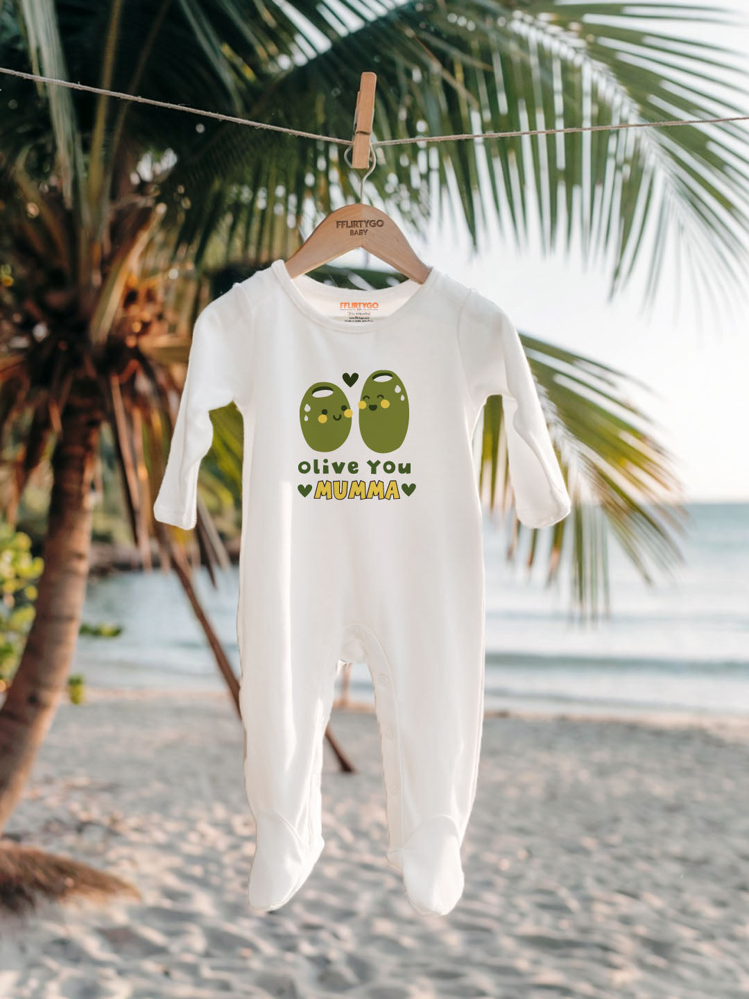Olive You Mumma Baby Romper | Onesies