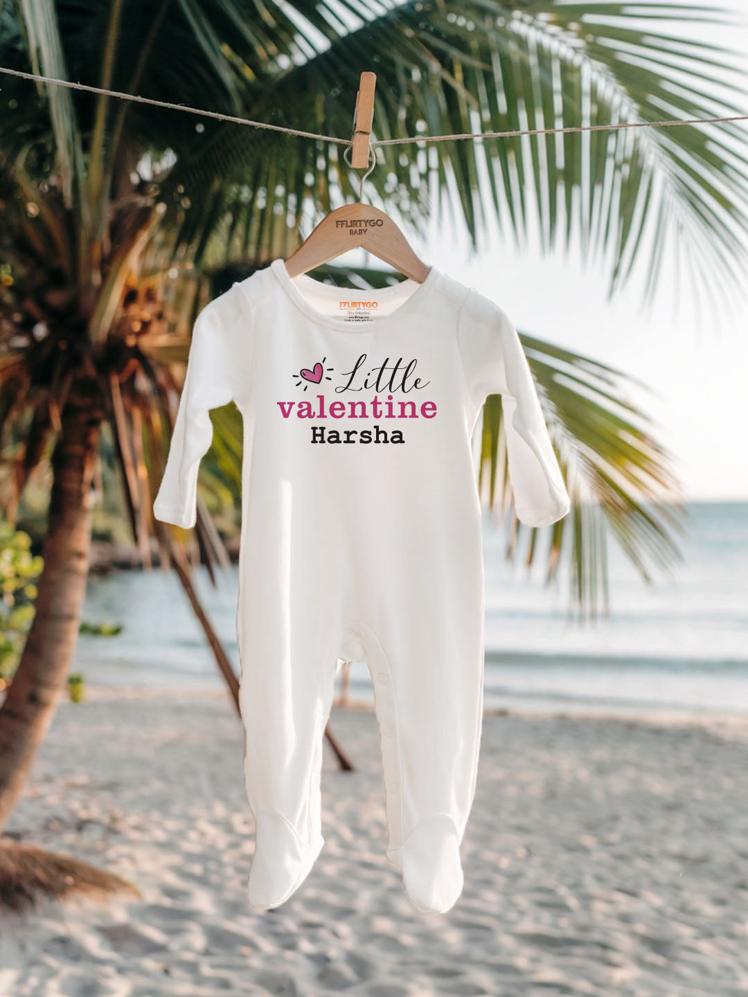 Little Valentine Baby Romper | Onesies w/ Custom Name