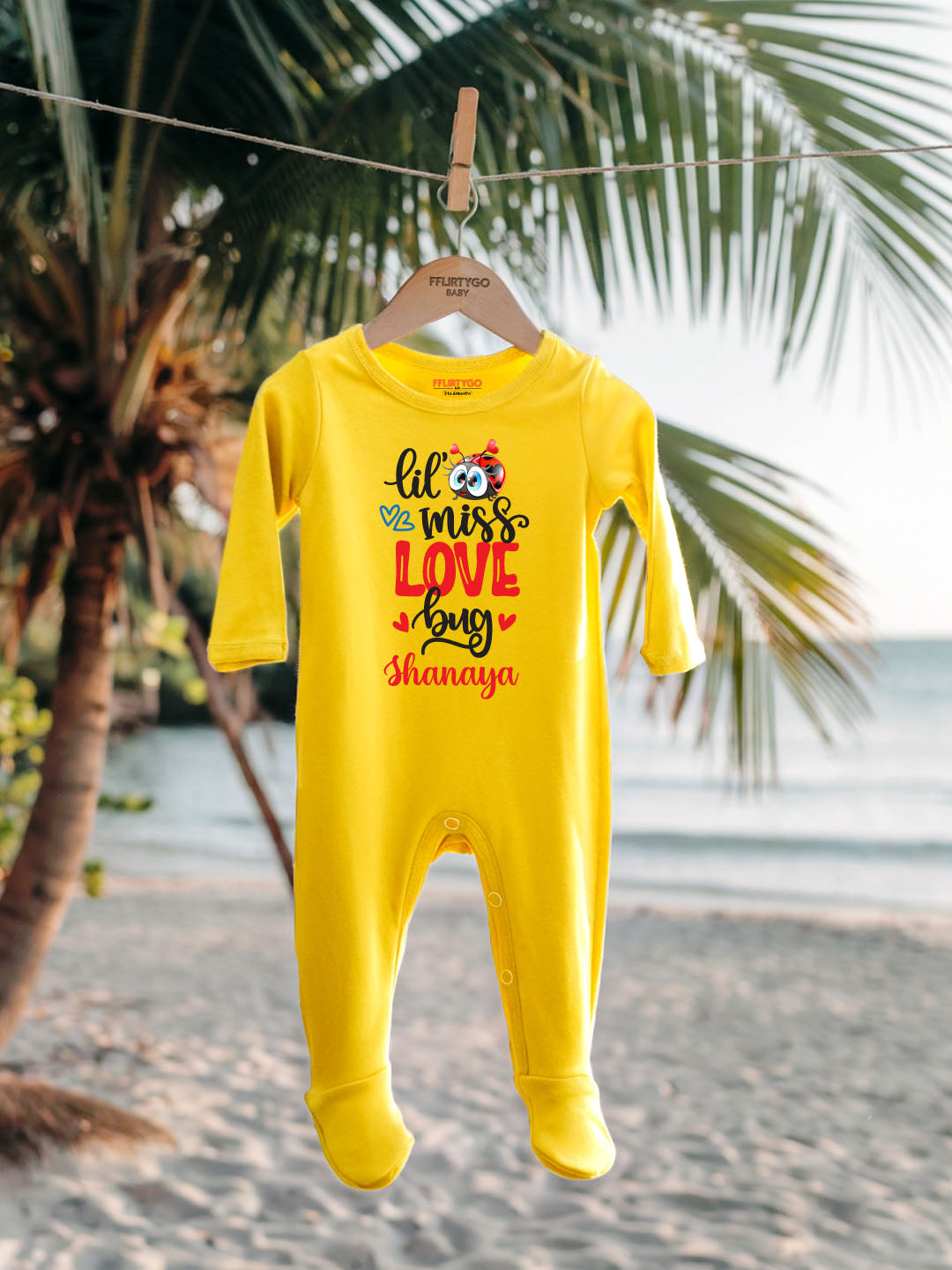 Lil Miss Love Bug Baby Romper | Onesies w/ Custom Name