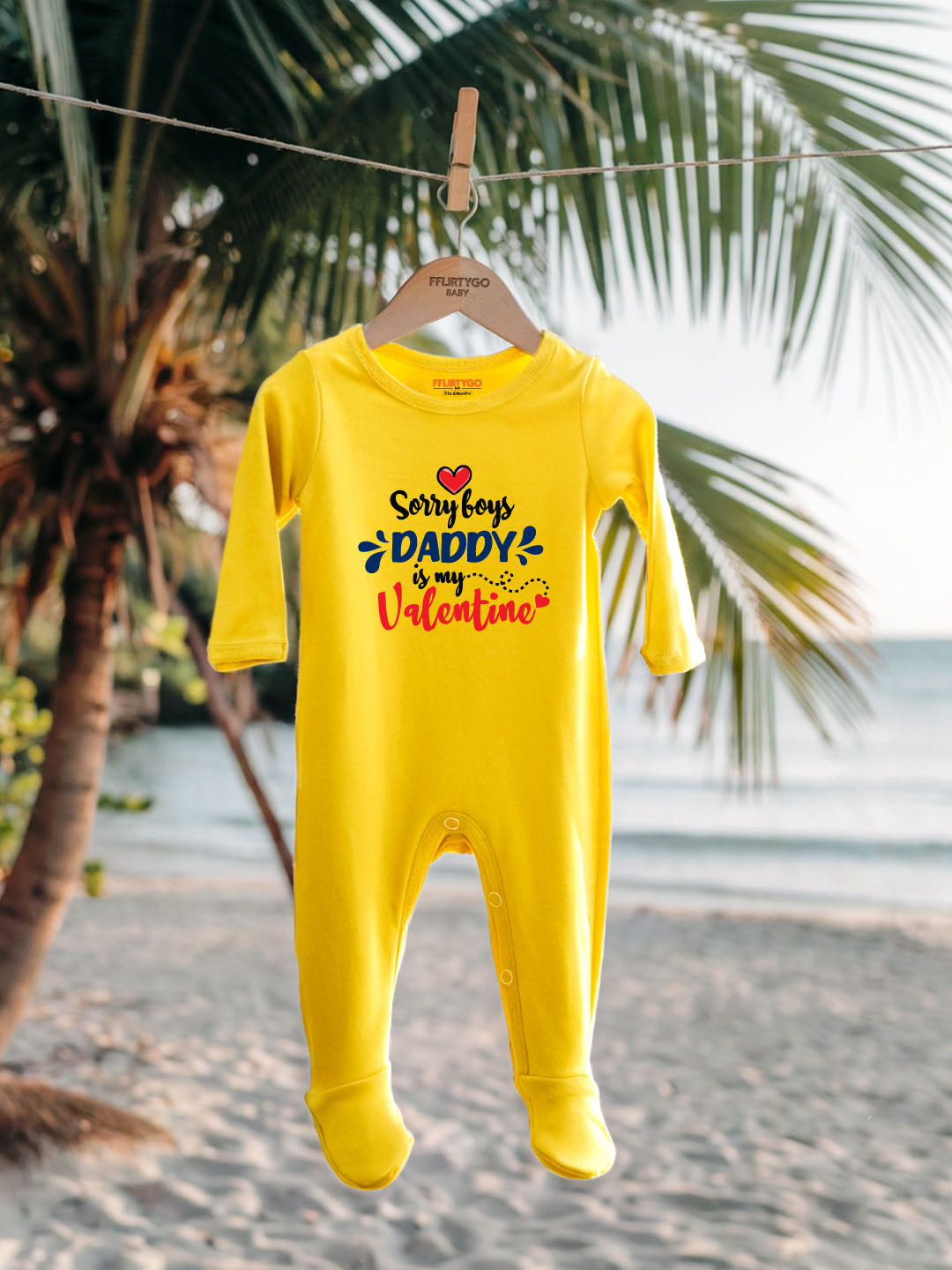Sorry Boys Daddy Is My Valentine Baby Romper | Onesies