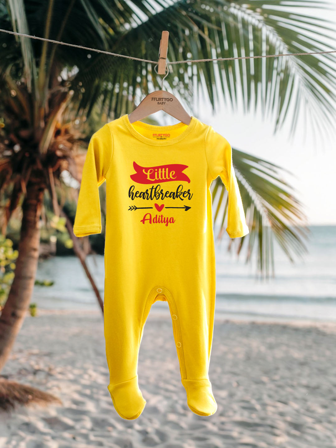 Little Heart Breaker Baby Romper | Onesies w/ Custom Name
