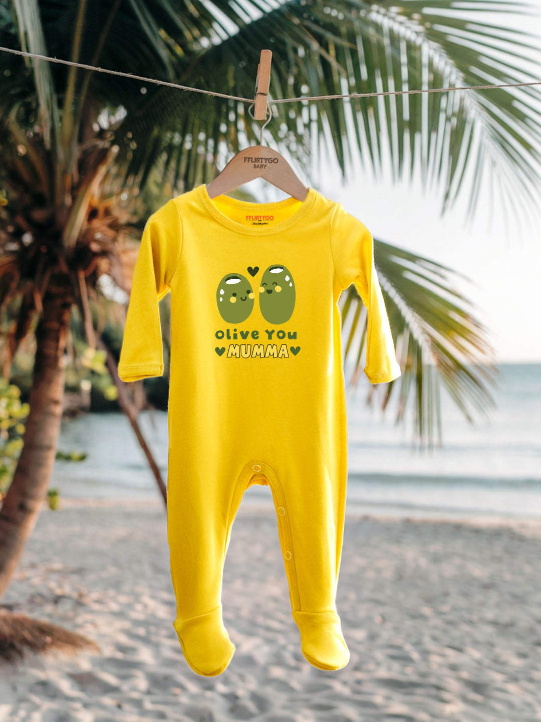Olive You Mumma Baby Romper | Onesies